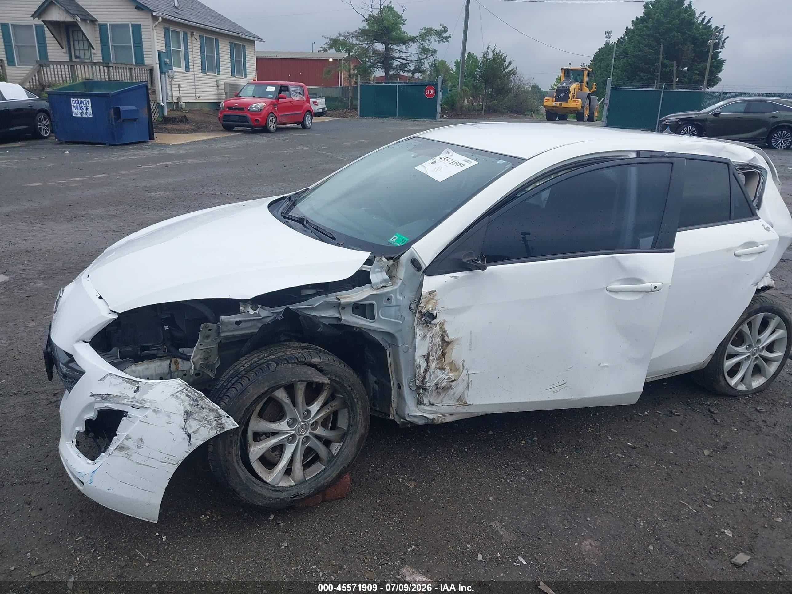 2010 Mazda Mazda3 S Sport White vin: JM1BL1H63A1329141