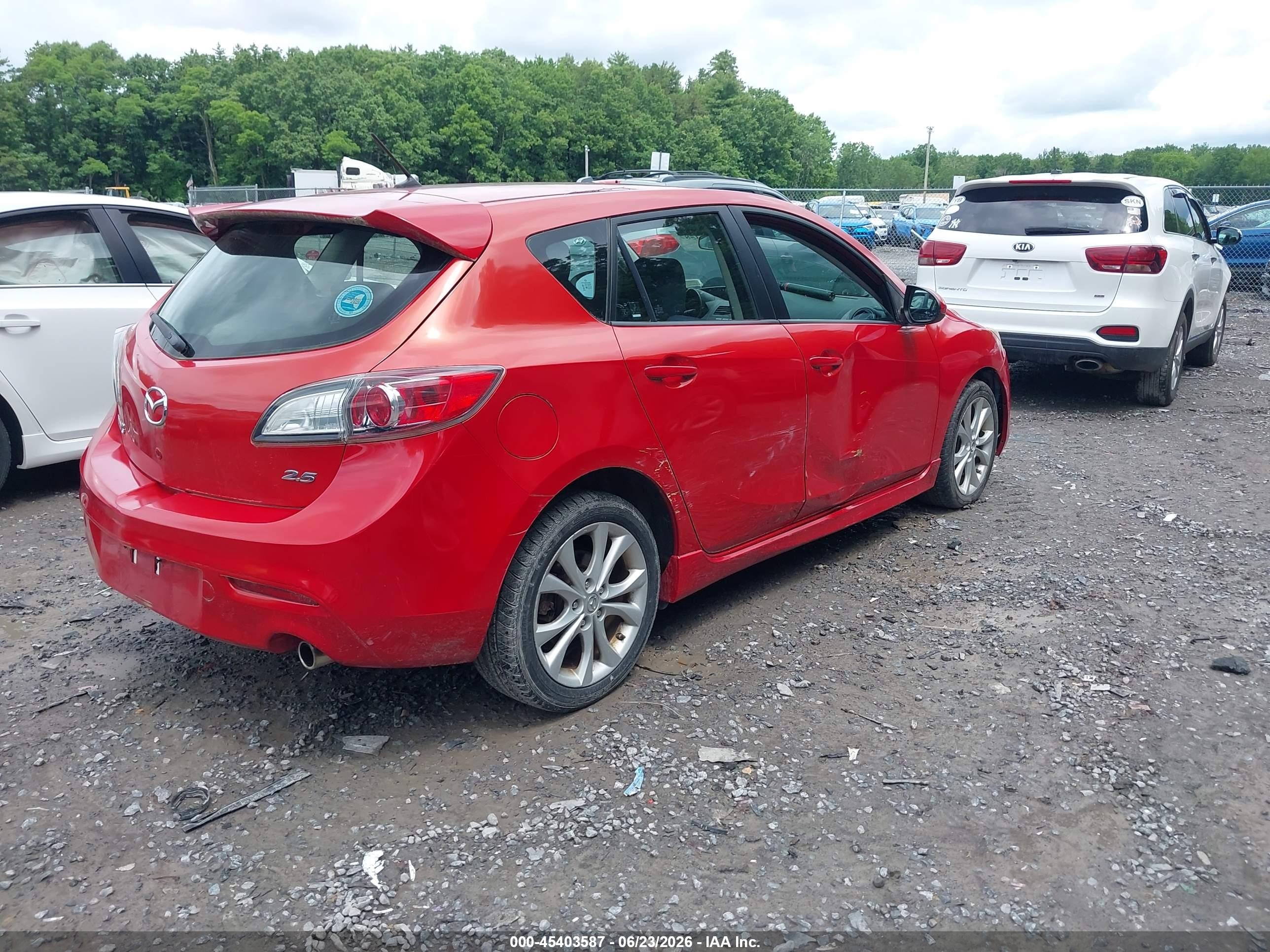 2010 Mazda Mazda3 S Sport Красный vin: JM1BL1H64A1271234