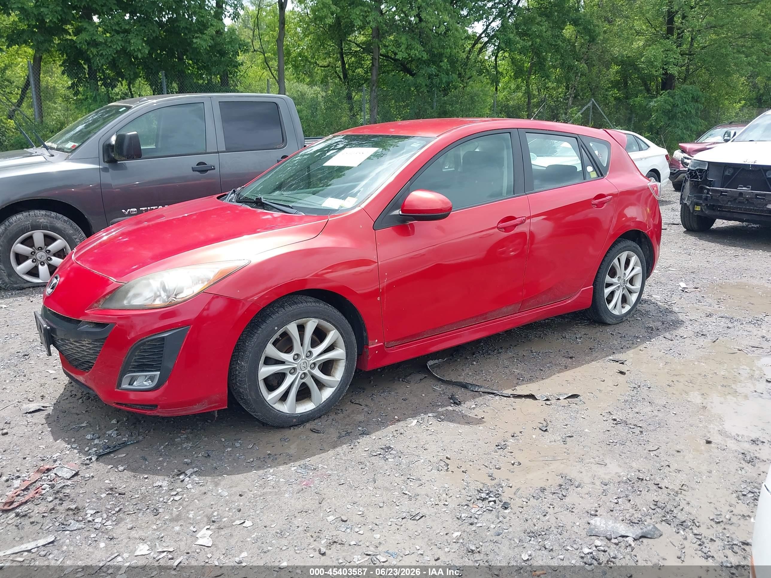 2010 Mazda Mazda3 S Sport Красный vin: JM1BL1H64A1271234
