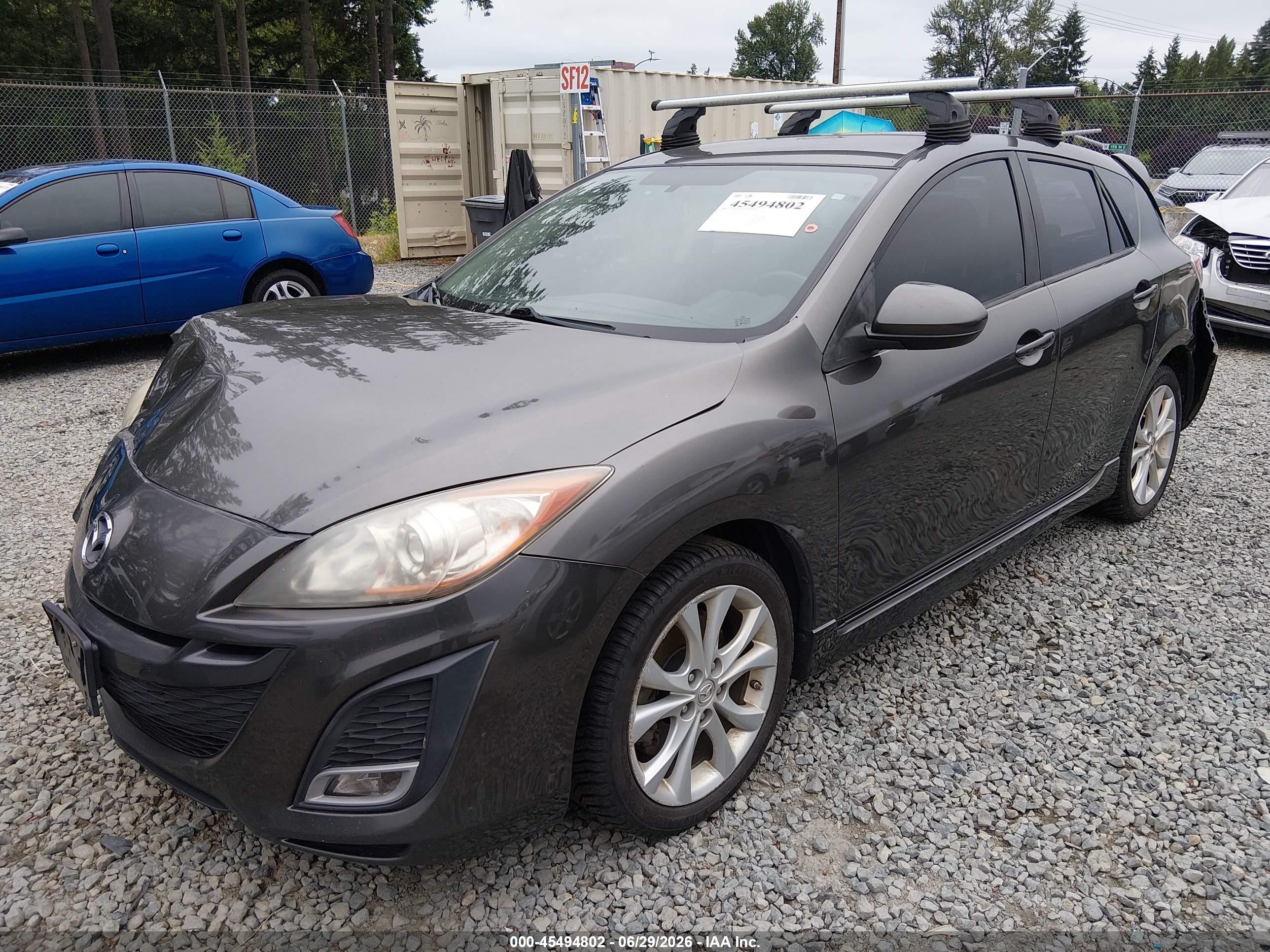 2010 Mazda Mazda3 S Sport Gray vin: JM1BL1H65A1300045