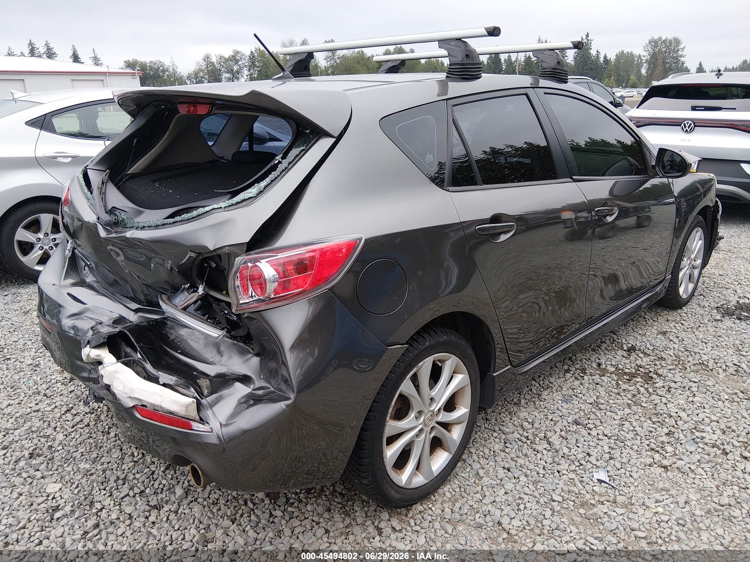 2010 Mazda Mazda3 S Sport Gray vin: JM1BL1H65A1300045