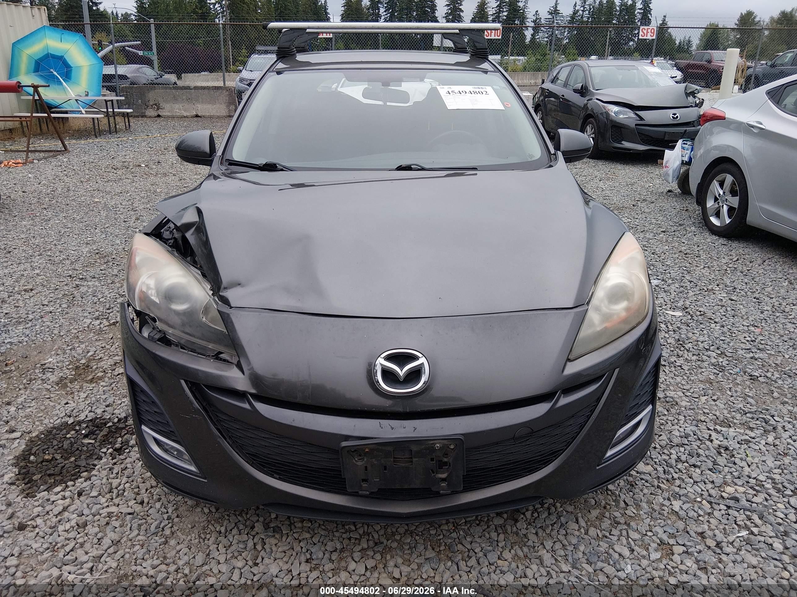 2010 Mazda Mazda3 S Sport Gray vin: JM1BL1H65A1300045