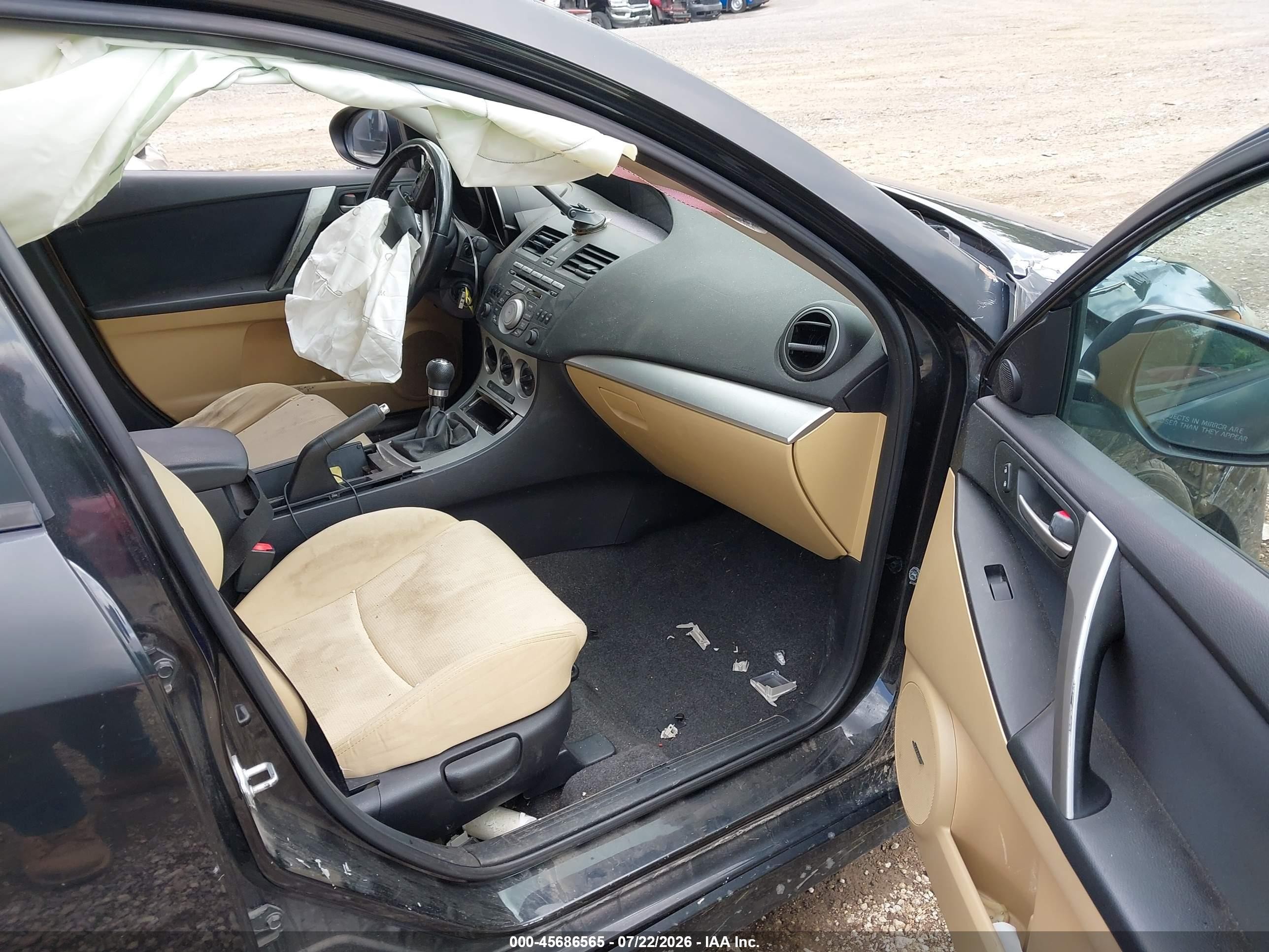 2010 Mazda Mazda3 S Sport Черный vin: JM1BL1H65A1330131