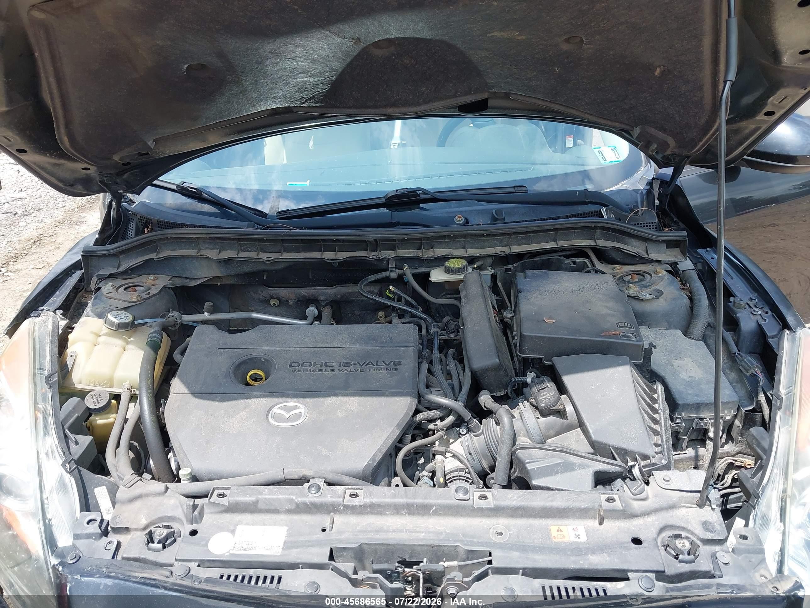 2010 Mazda Mazda3 S Sport Черный vin: JM1BL1H65A1330131
