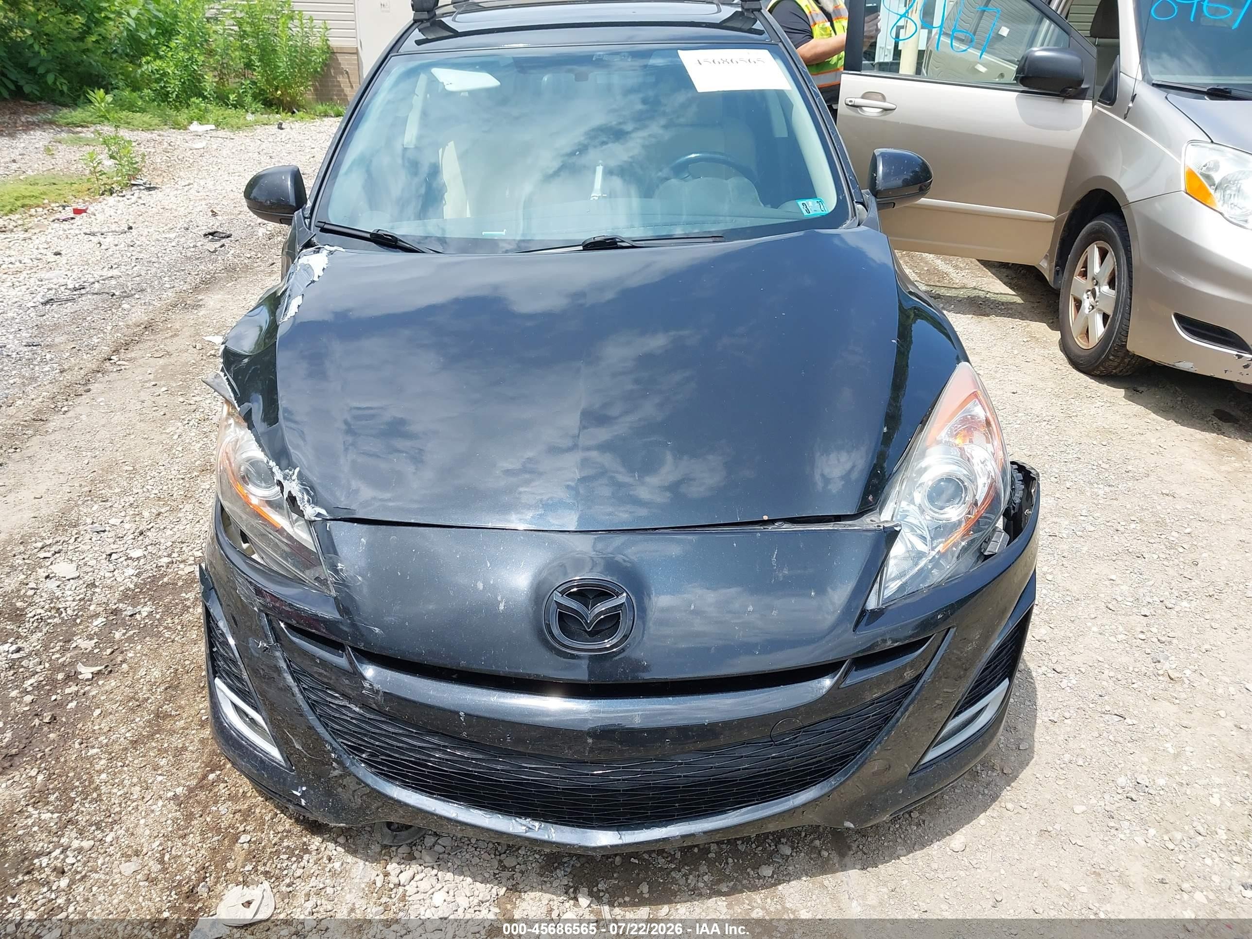 2010 Mazda Mazda3 S Sport Черный vin: JM1BL1H65A1330131