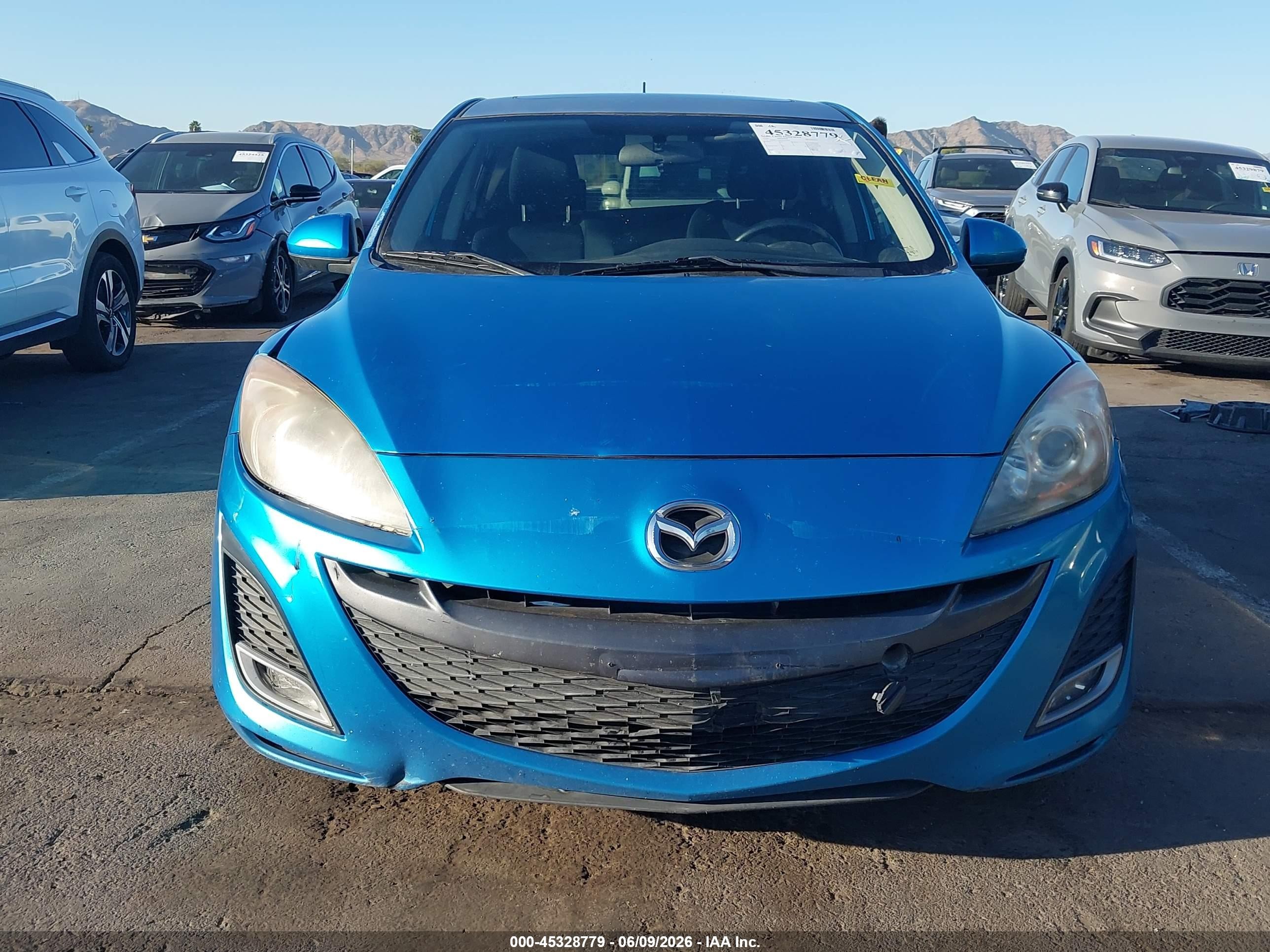 2010 Mazda Mazda3 S Sport Blue vin: JM1BL1H65A1352954