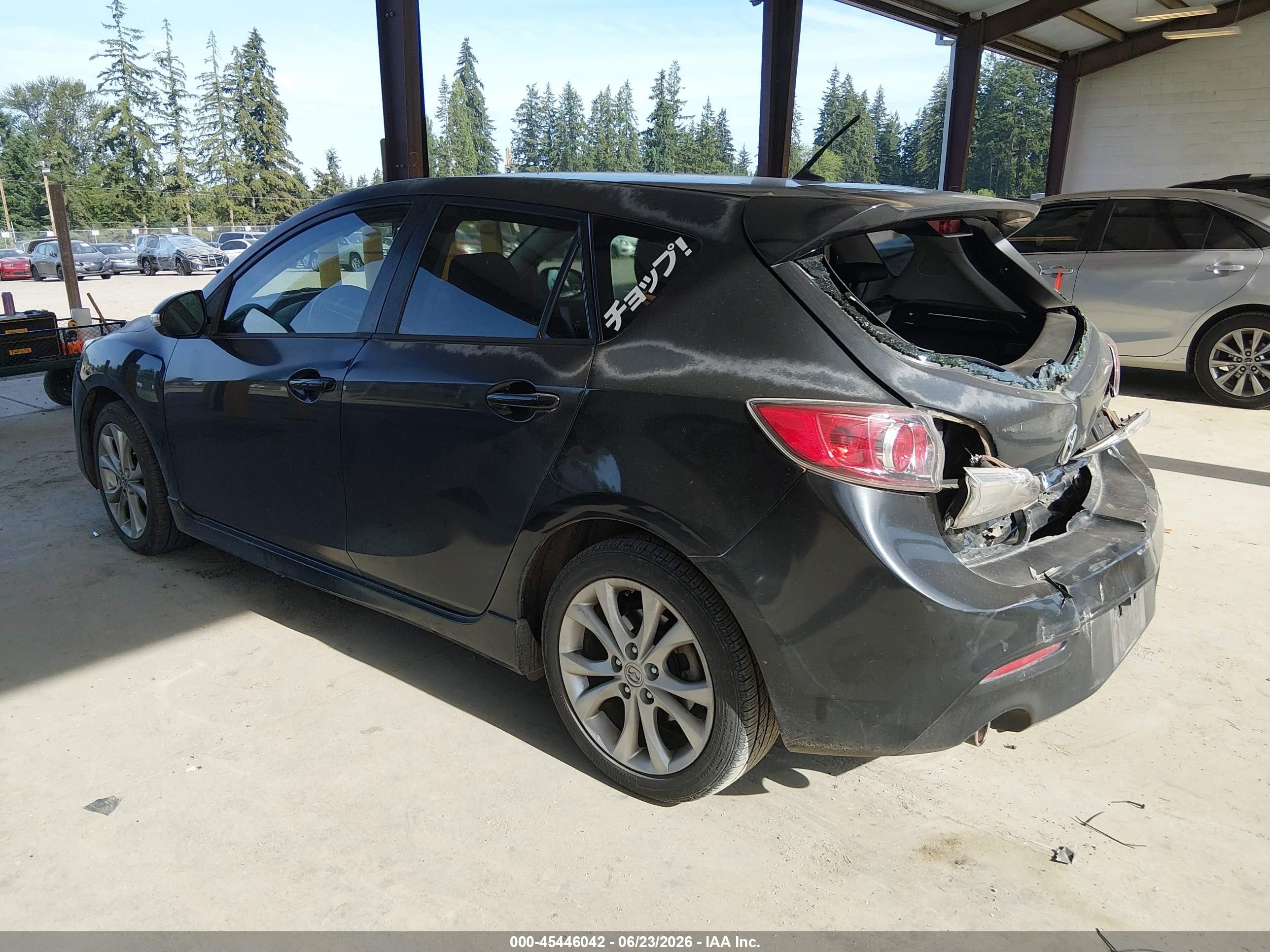 2010 Mazda Mazda3 S Sport Black vin: JM1BL1H67A1145238