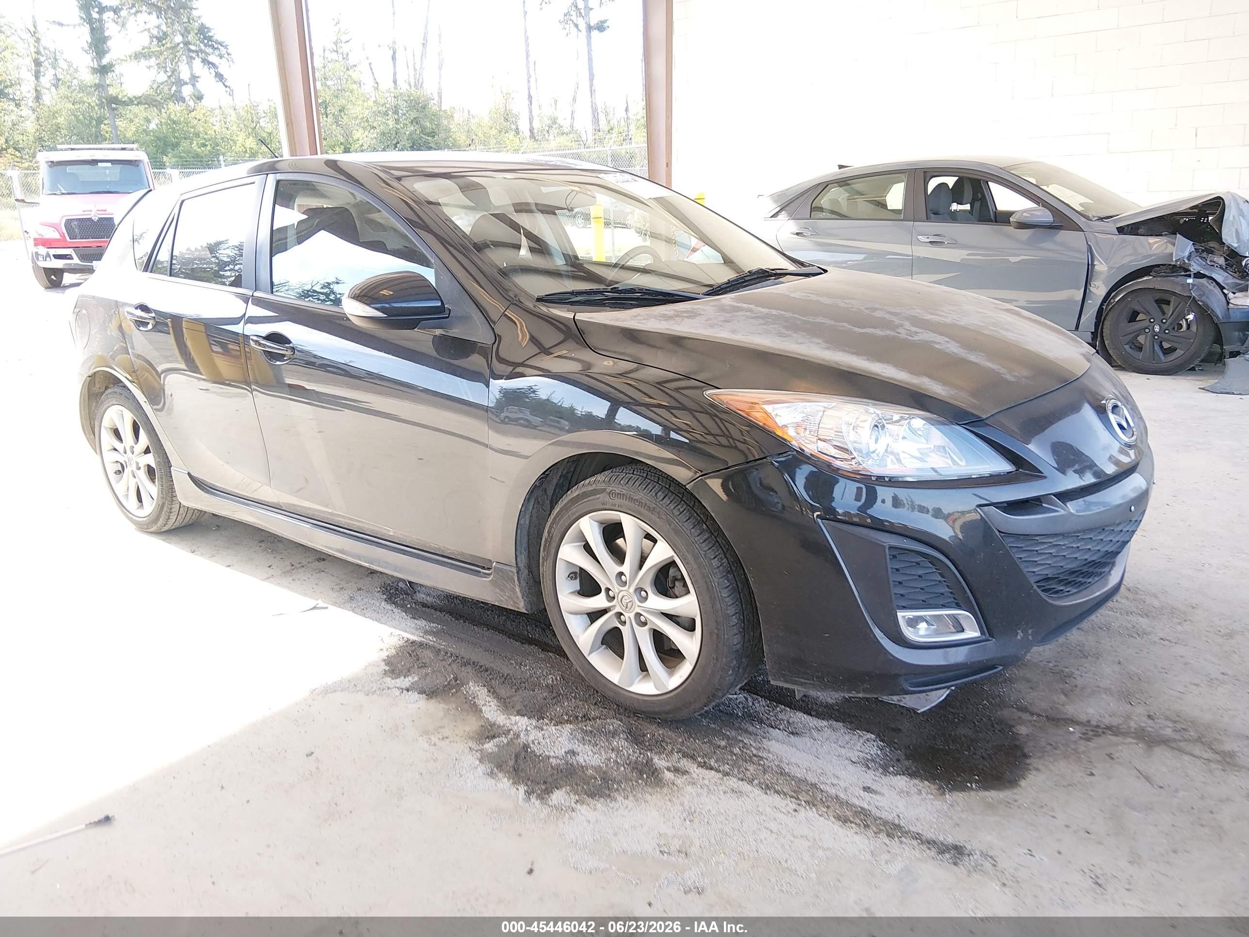 2010 Mazda Mazda3 S Sport Black vin: JM1BL1H67A1145238