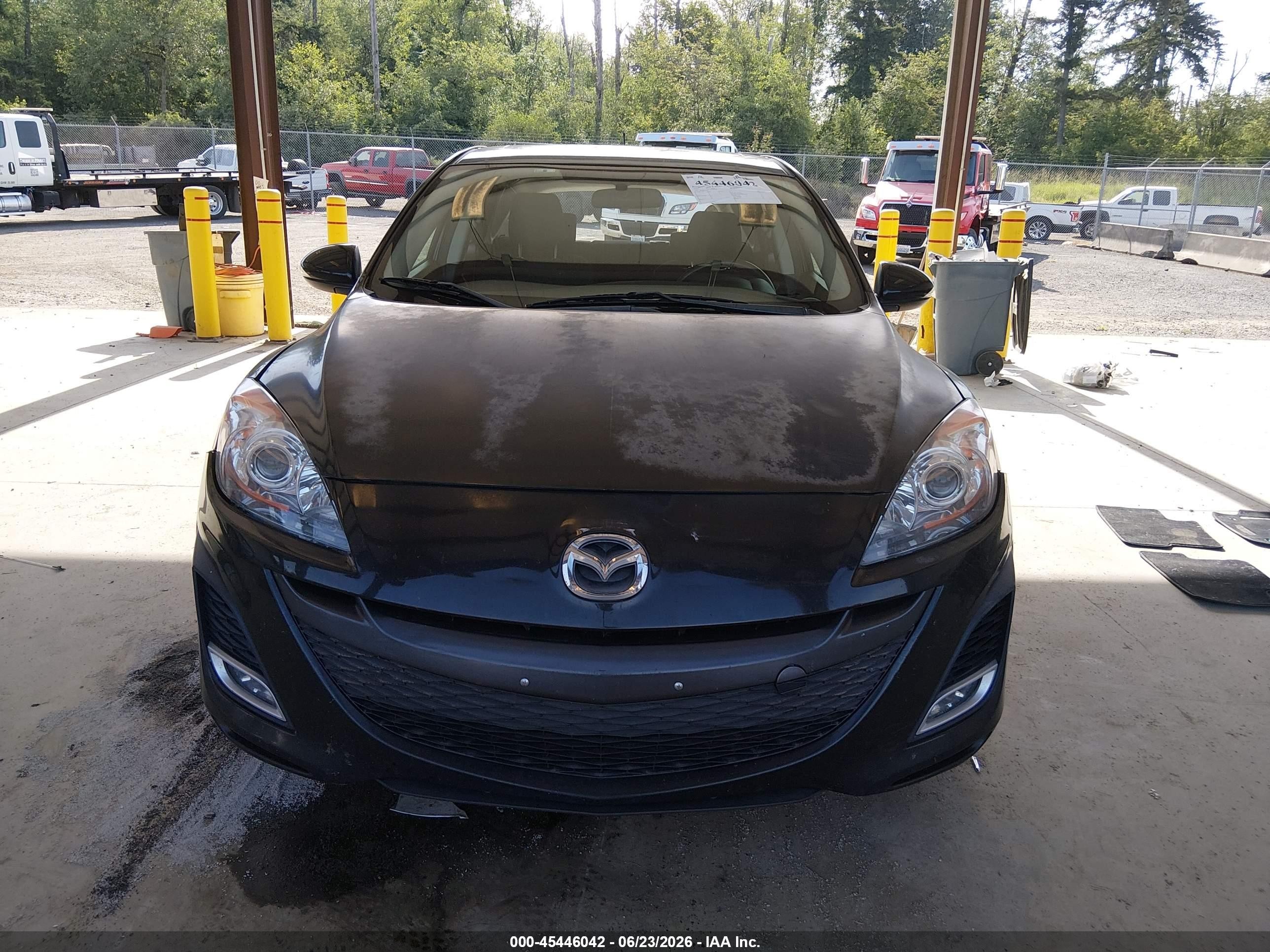 2010 Mazda Mazda3 S Sport Black vin: JM1BL1H67A1145238