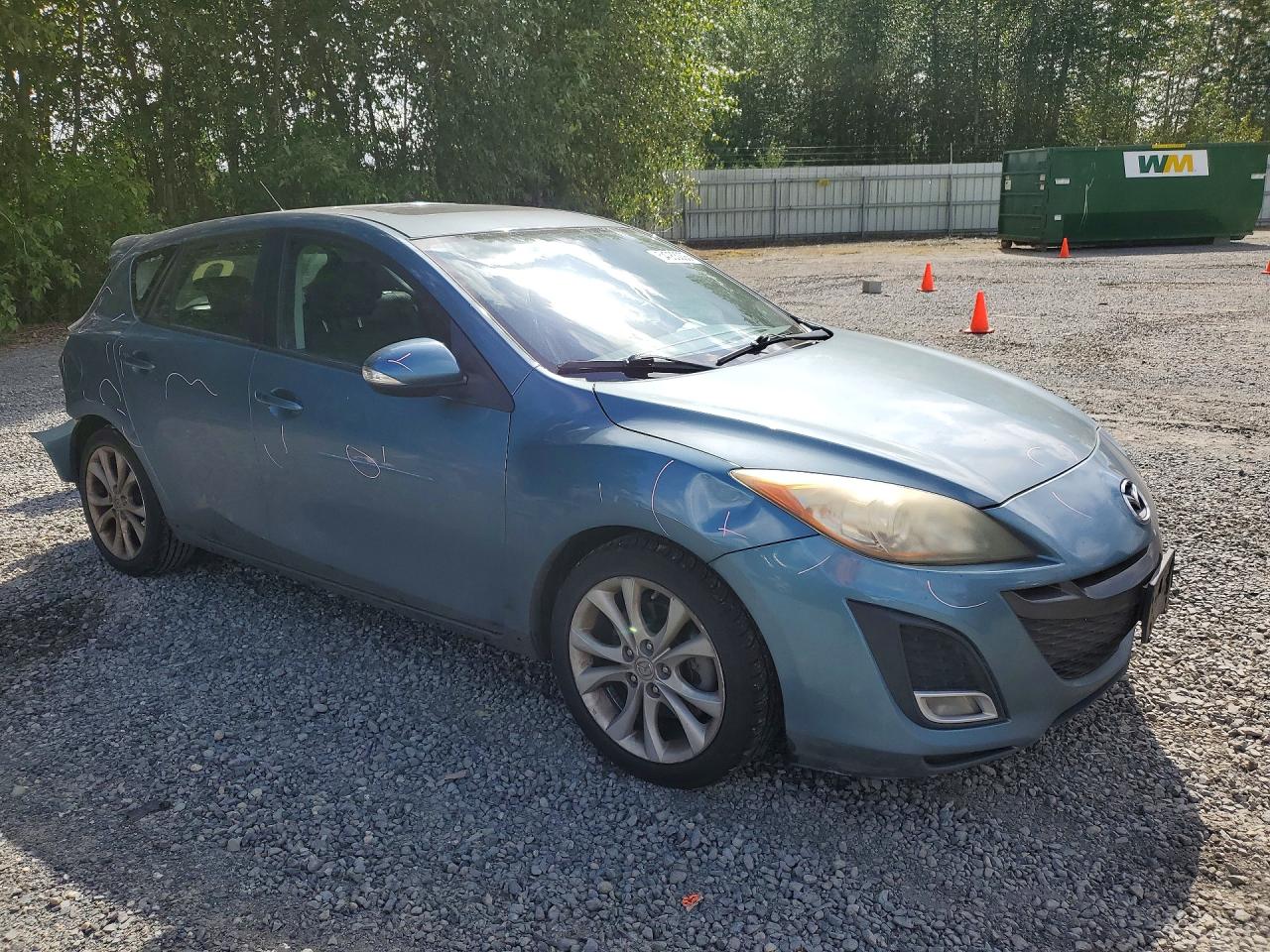 2010 Mazda 3 S Green vin: JM1BL1H68A1164090