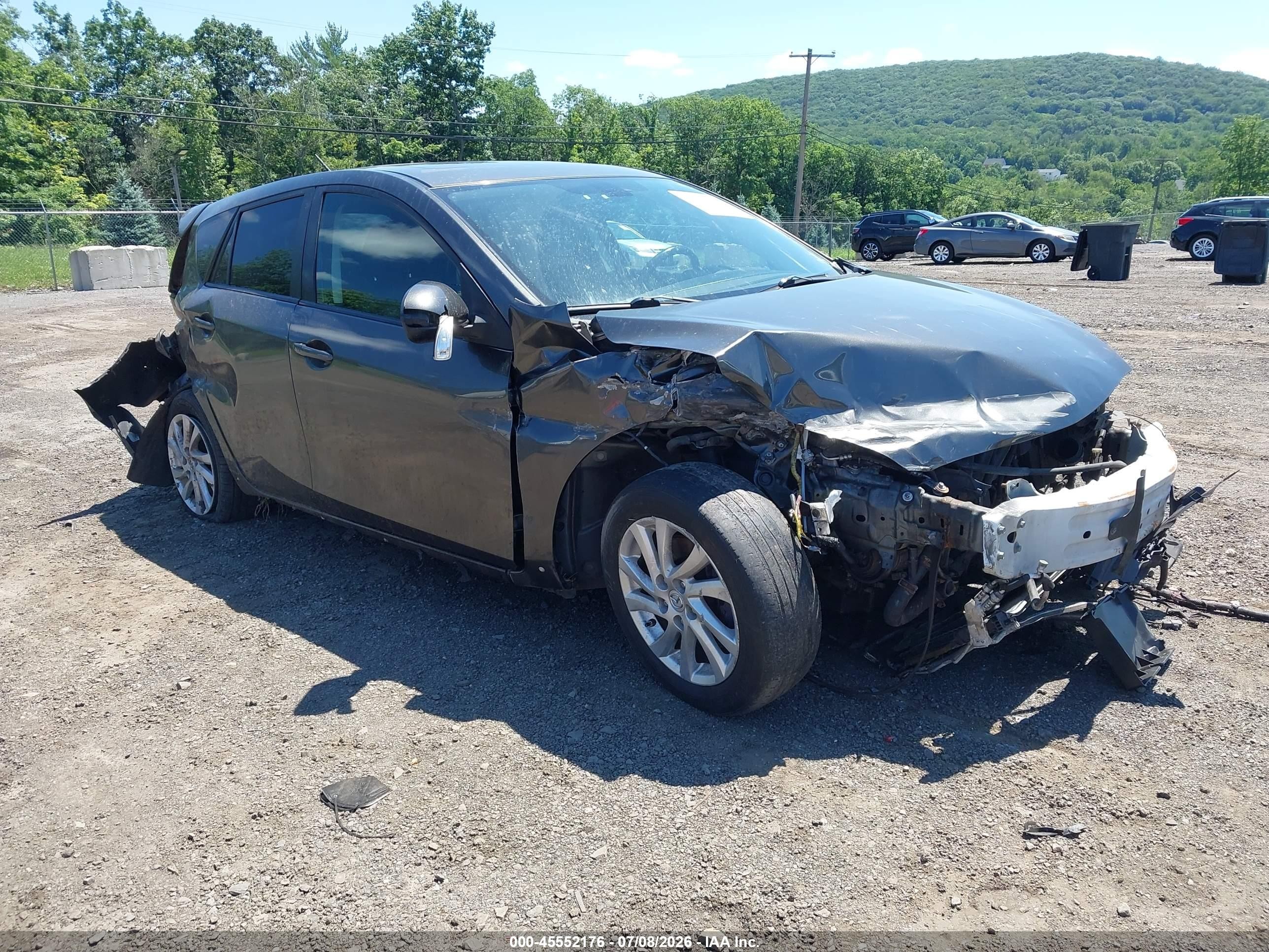 2010 Mazda Mazda3 S Grand Touring Gray vin: JM1BL1H68A1206998