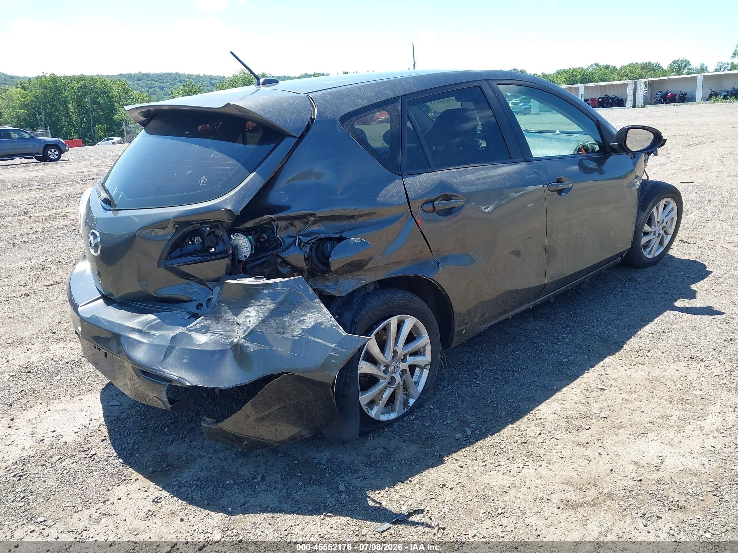 2010 Mazda Mazda3 S Grand Touring Gray vin: JM1BL1H68A1206998