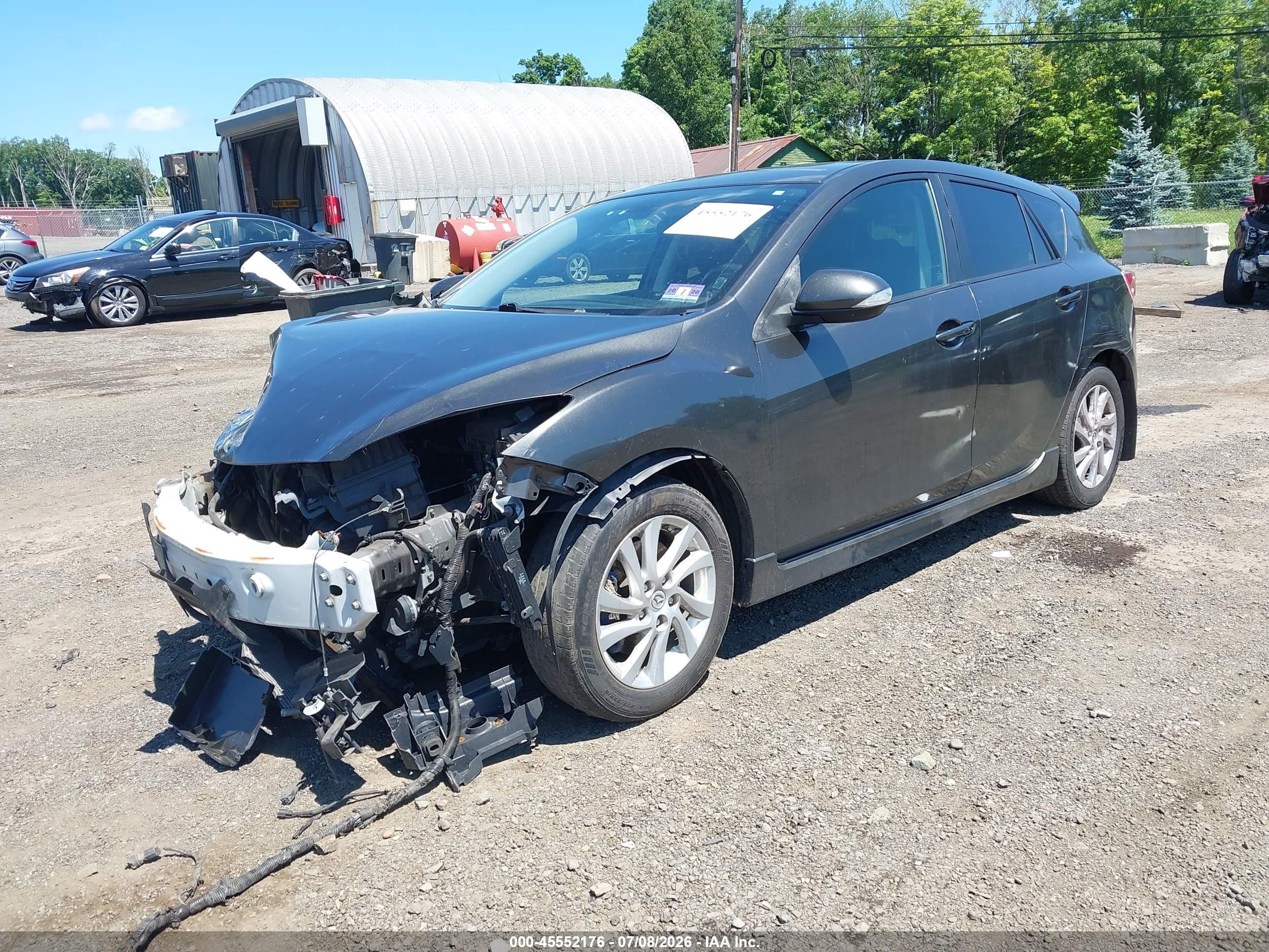 2010 Mazda Mazda3 S Grand Touring Gray vin: JM1BL1H68A1206998