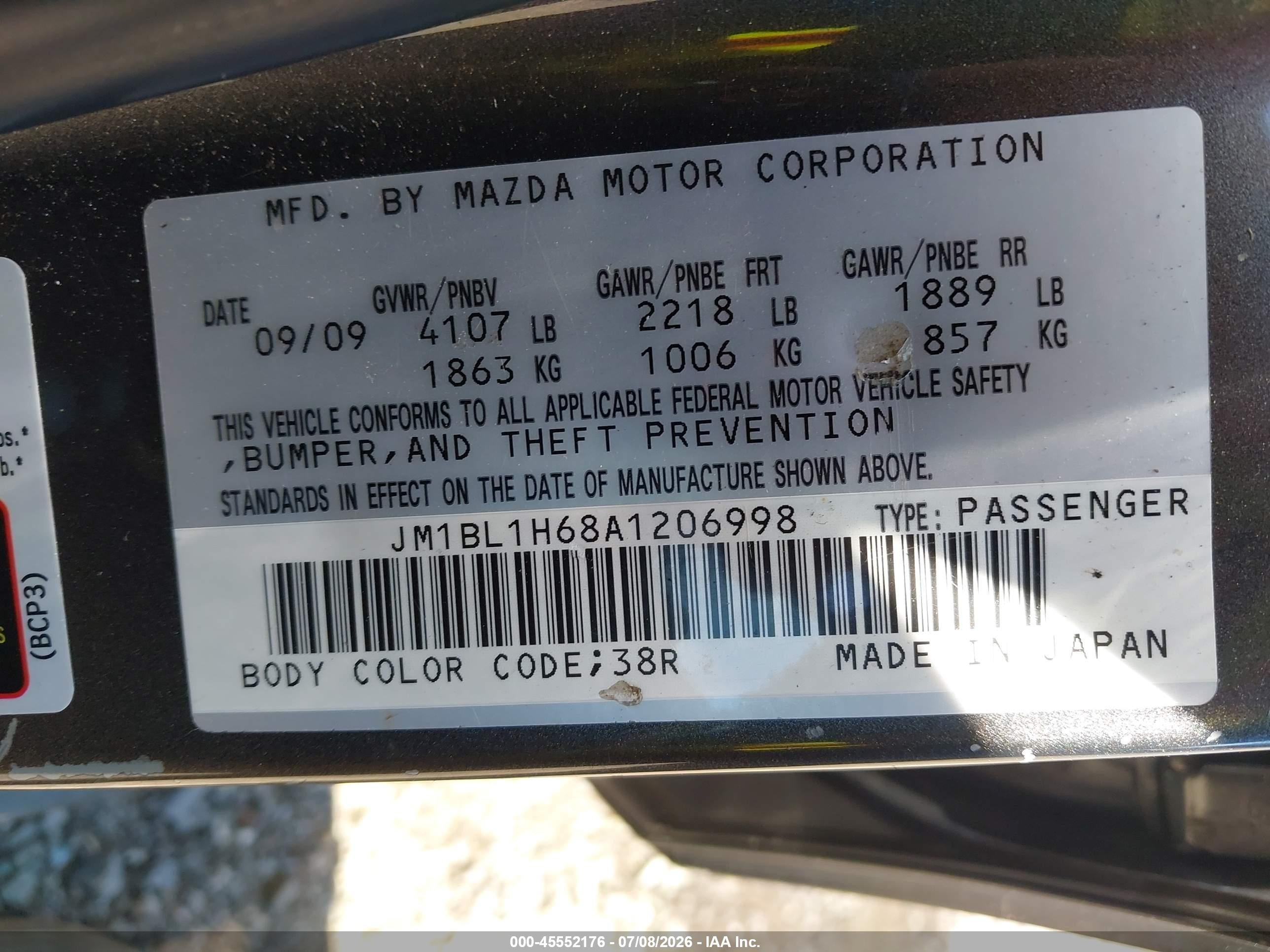 2010 Mazda Mazda3 S Grand Touring Gray vin: JM1BL1H68A1206998