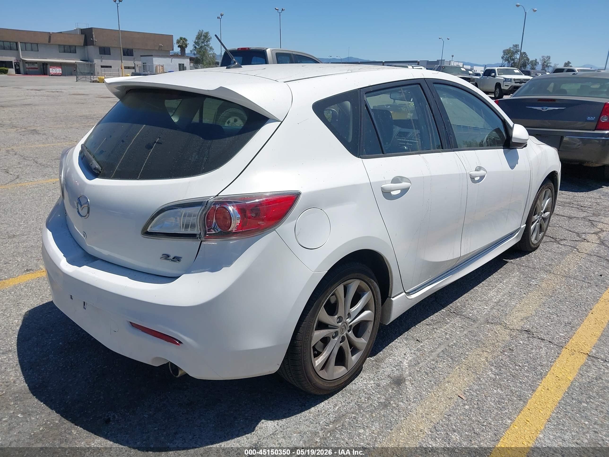2010 Mazda Mazda3 S Sport White vin: JM1BL1H68A1341933