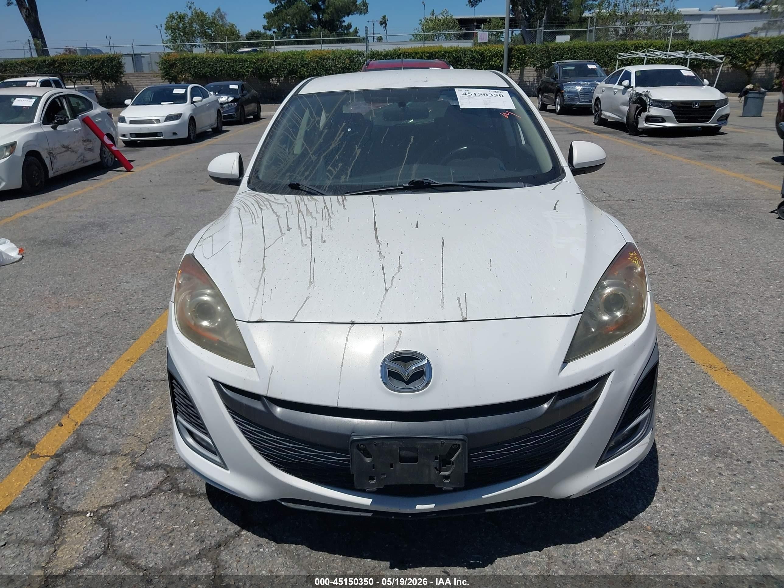 2010 Mazda Mazda3 S Sport White vin: JM1BL1H68A1341933
