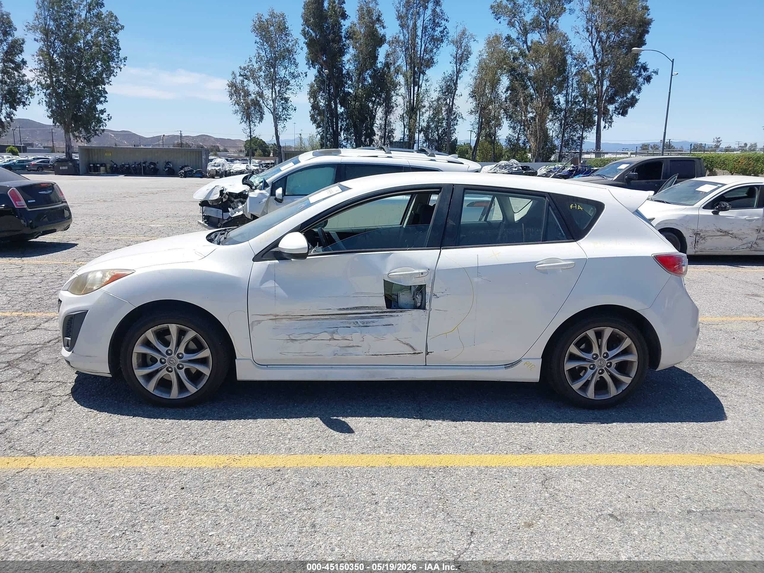2010 Mazda Mazda3 S Sport White vin: JM1BL1H68A1341933