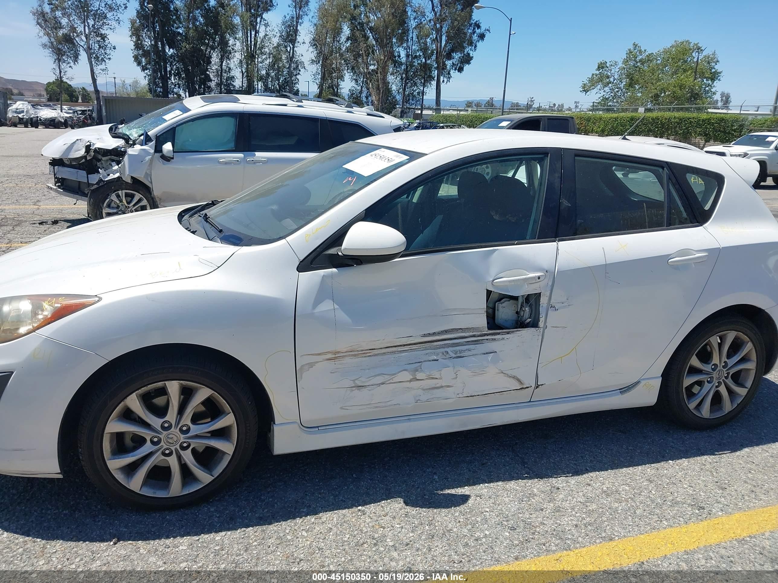 2010 Mazda Mazda3 S Sport White vin: JM1BL1H68A1341933