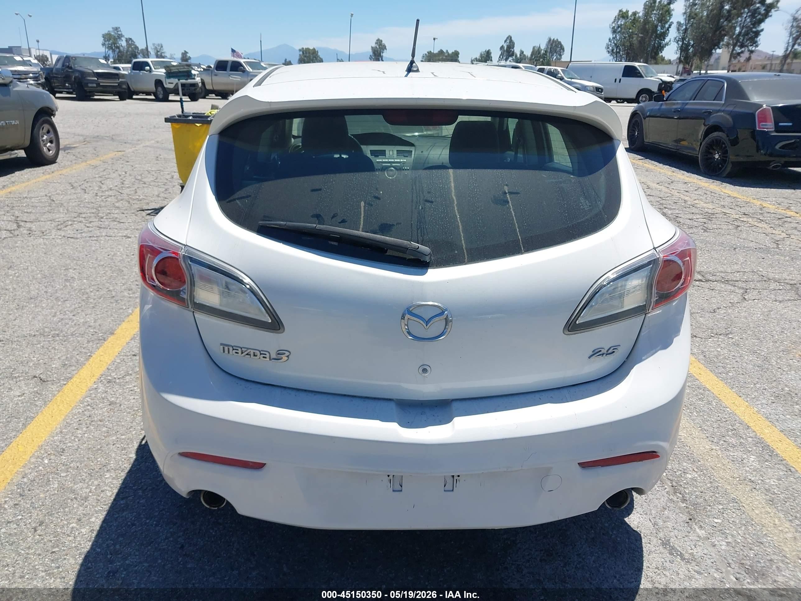2010 Mazda Mazda3 S Sport White vin: JM1BL1H68A1341933