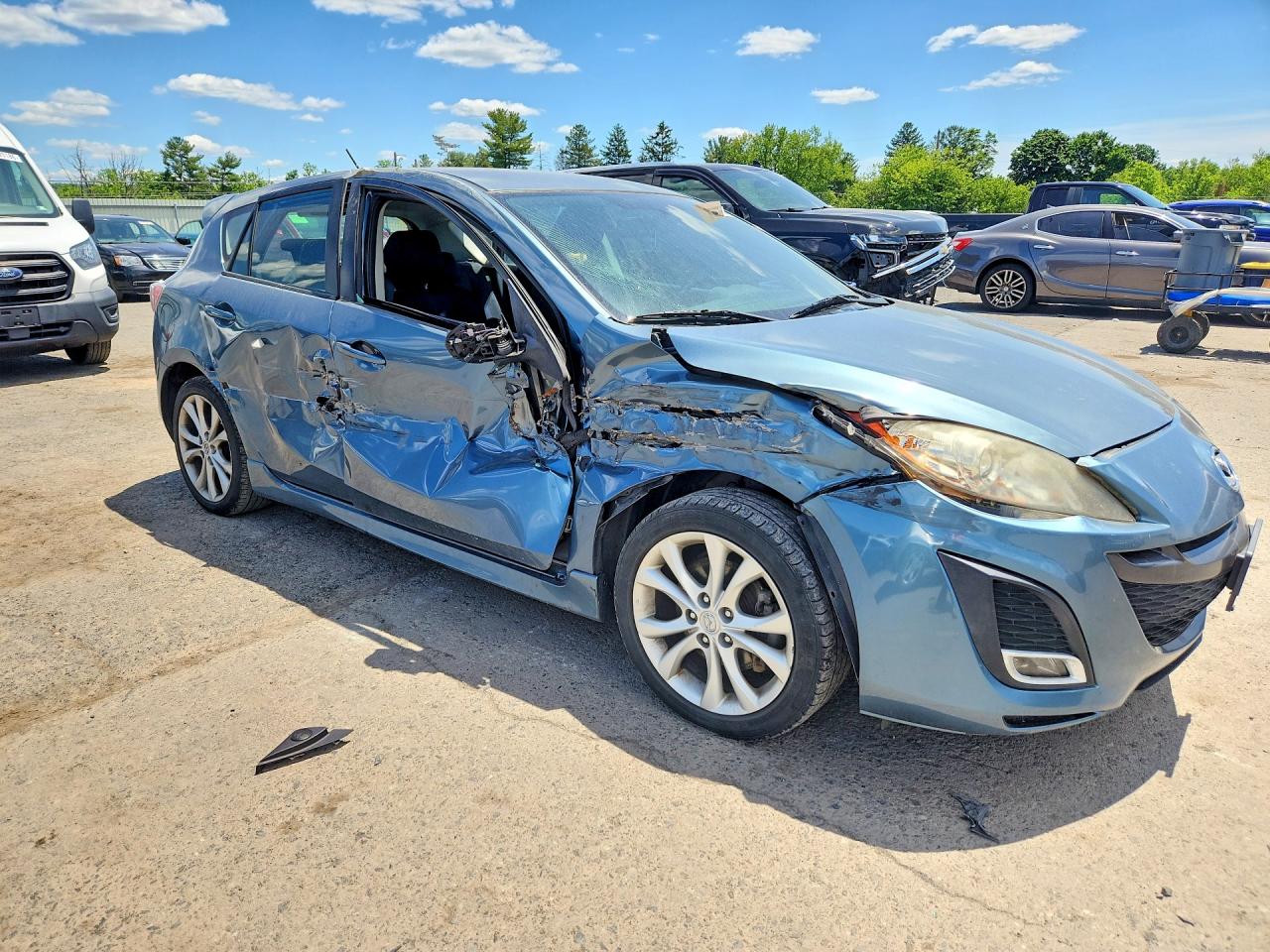 2010 Mazda 3 S Blue vin: JM1BL1H69A1139800