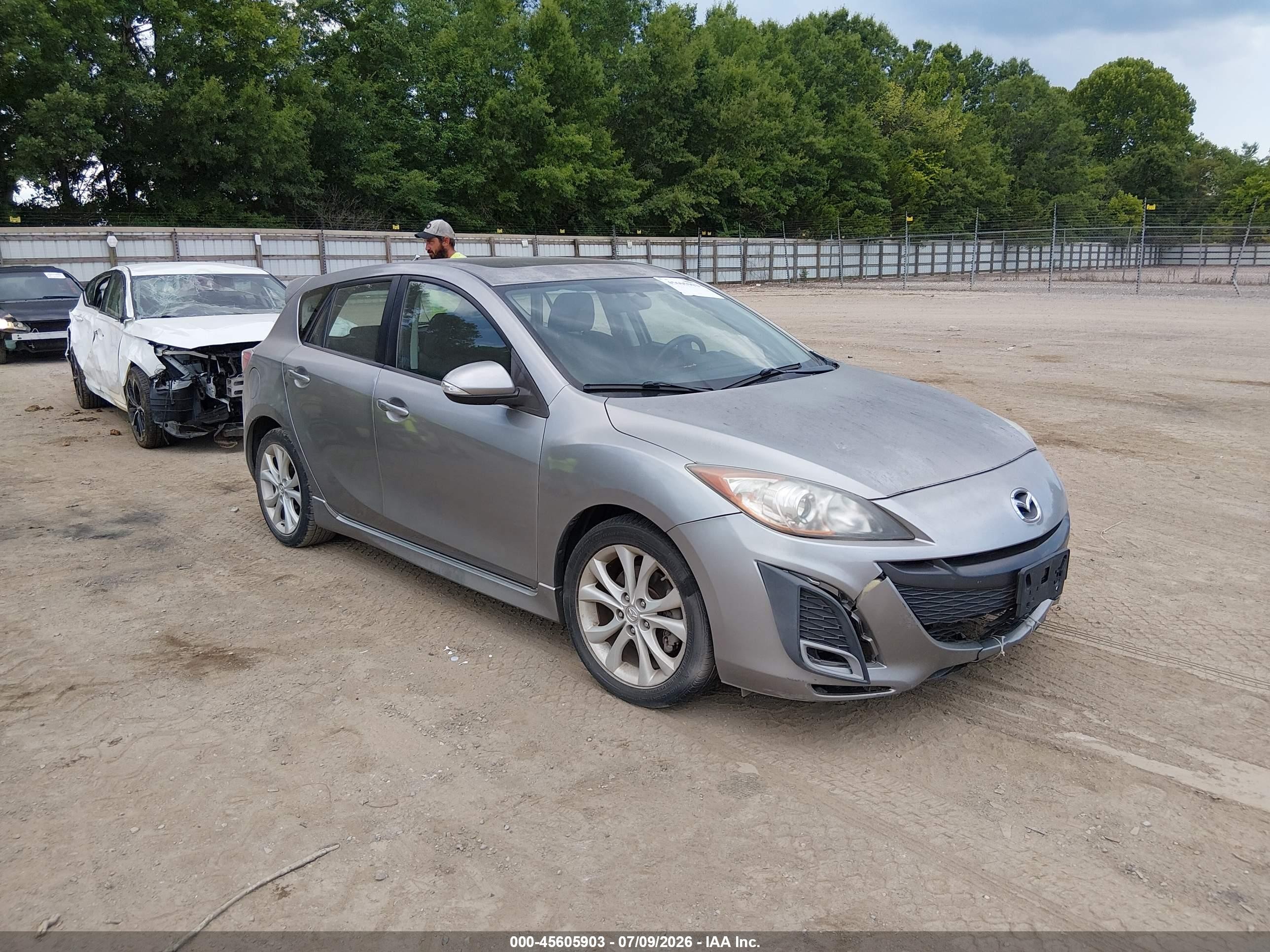 2010 Mazda Mazda3 S Sport Silver vin: JM1BL1H69A1222479