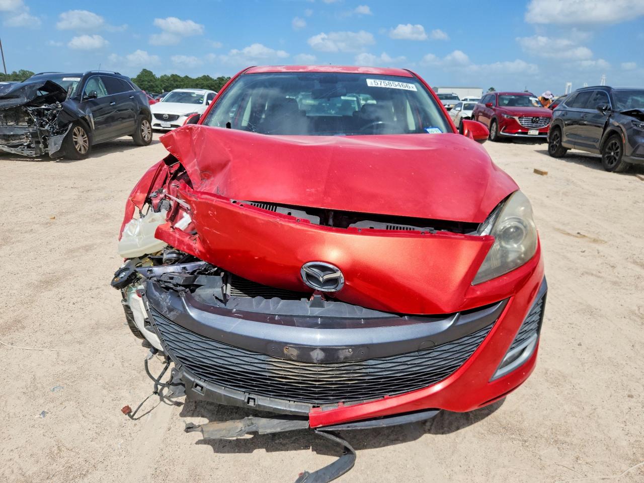2010 Mazda 3 S Red vin: JM1BL1H69A1300338