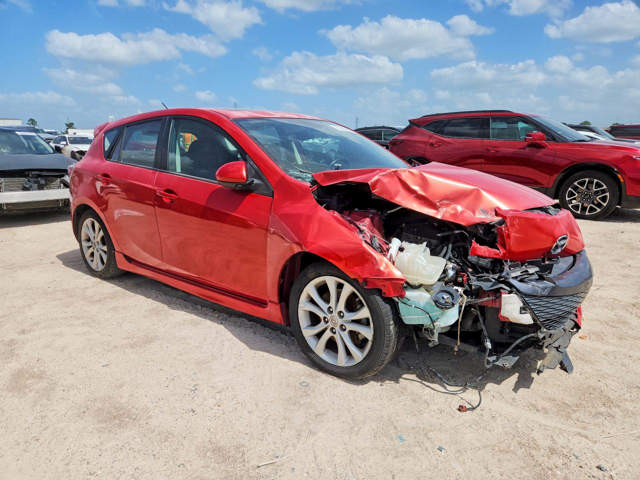 2010 Mazda 3 S Red vin: JM1BL1H69A1300338