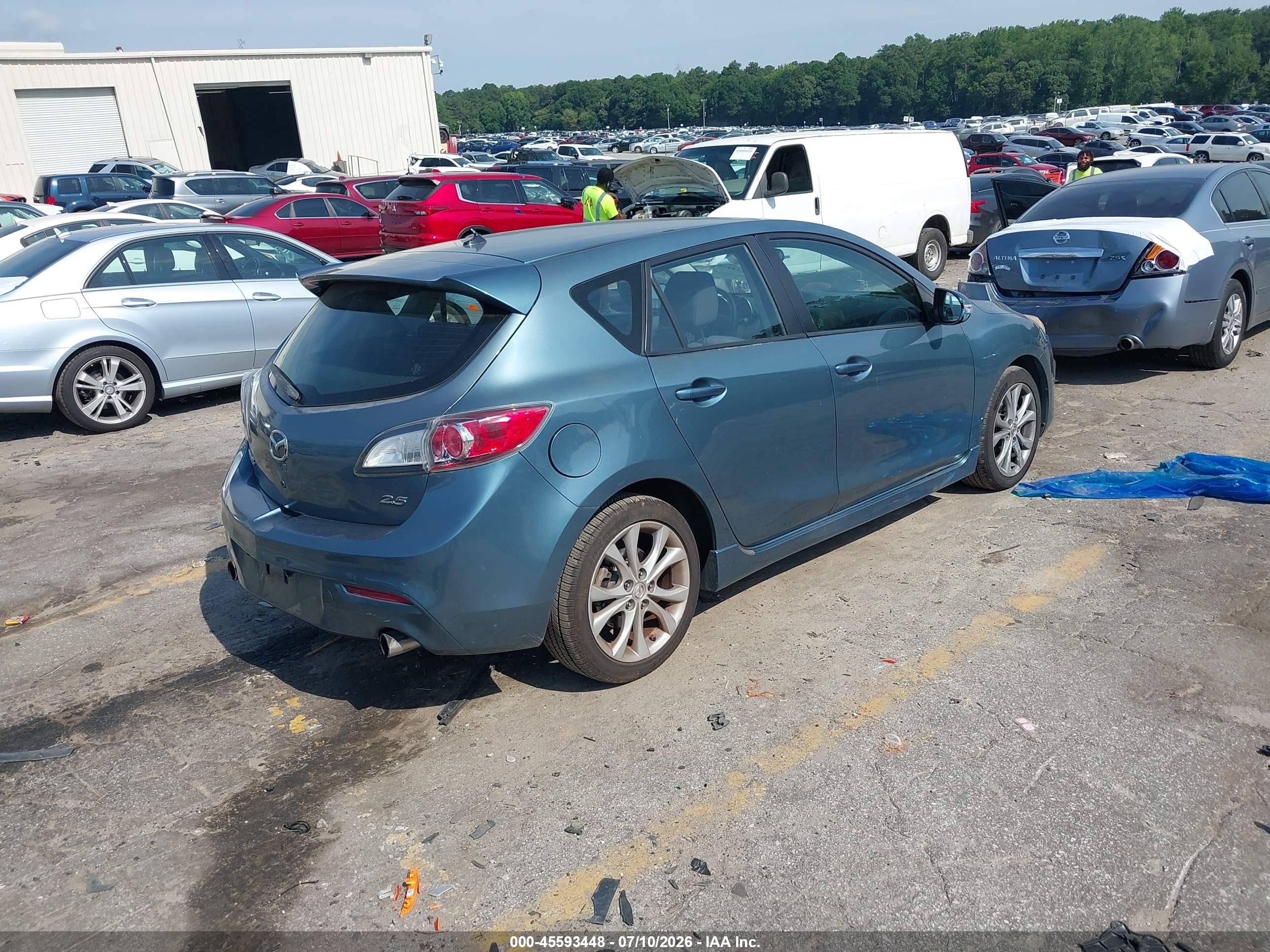 2010 Mazda Mazda3 S Sport Light Blue vin: JM1BL1H6XA1183045