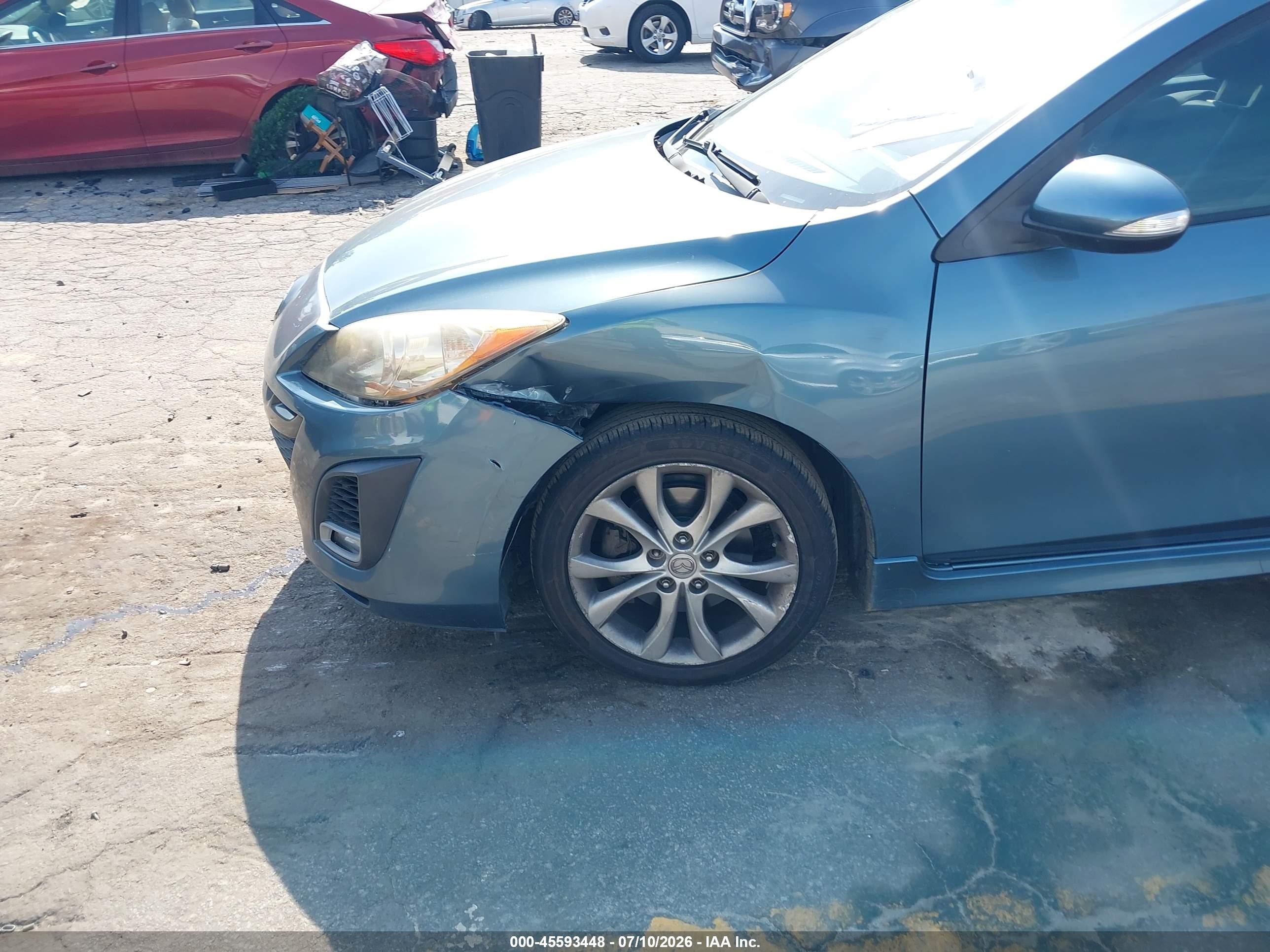 2010 Mazda Mazda3 S Sport Light Blue vin: JM1BL1H6XA1183045