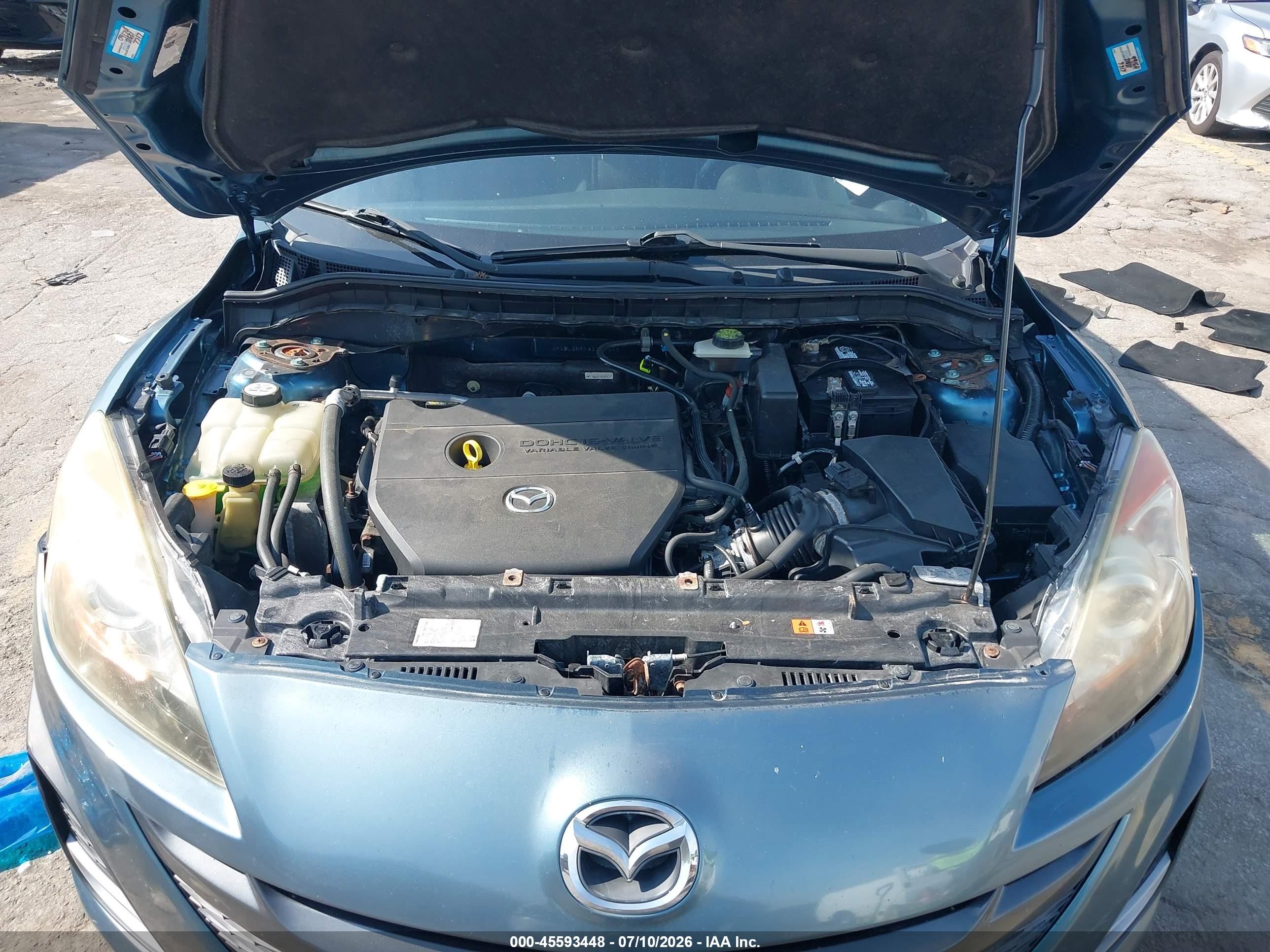 2010 Mazda Mazda3 S Sport Light Blue vin: JM1BL1H6XA1183045