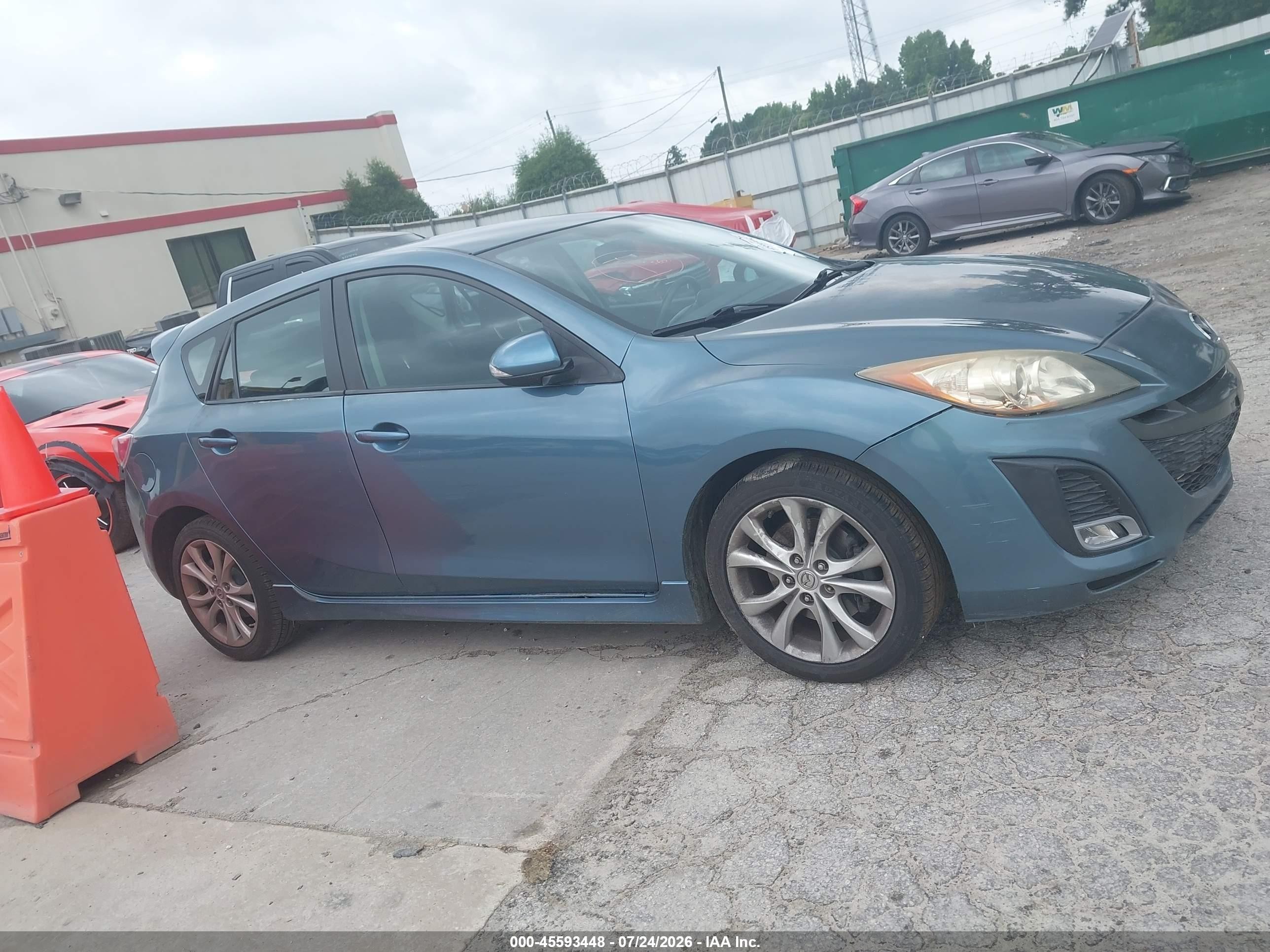 2010 Mazda Mazda3 S Sport Light Blue vin: JM1BL1H6XA1183045