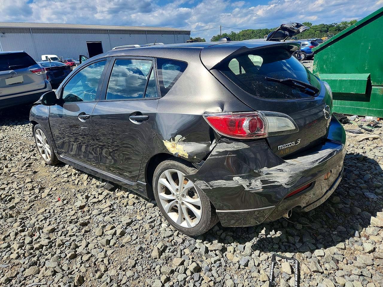 2010 Mazda 3 S Gray vin: JM1BL1H6XA1248038