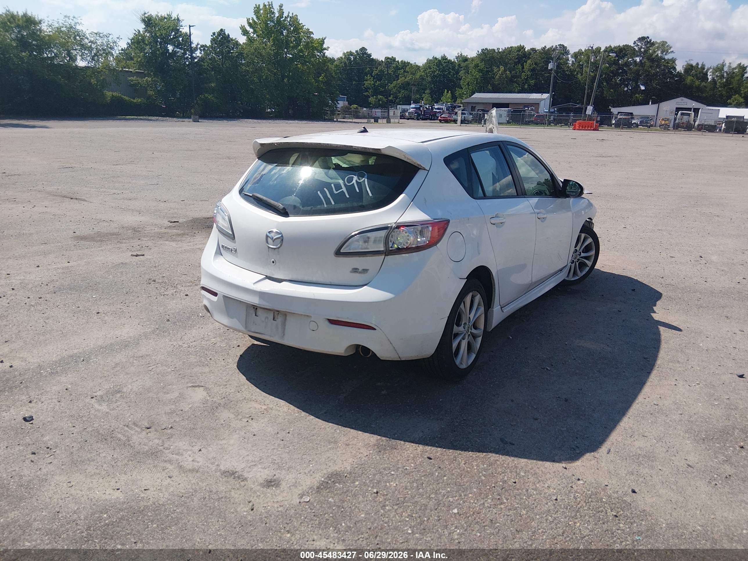 2010 Mazda Mazda3   Белый vin: JM1BL1H6XA1277684