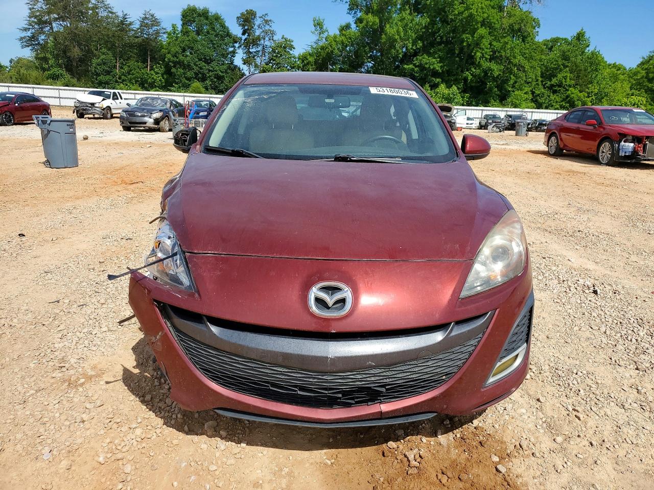 2010 Mazda 3 S Бордовый vin: JM1BL1H6XA1288605