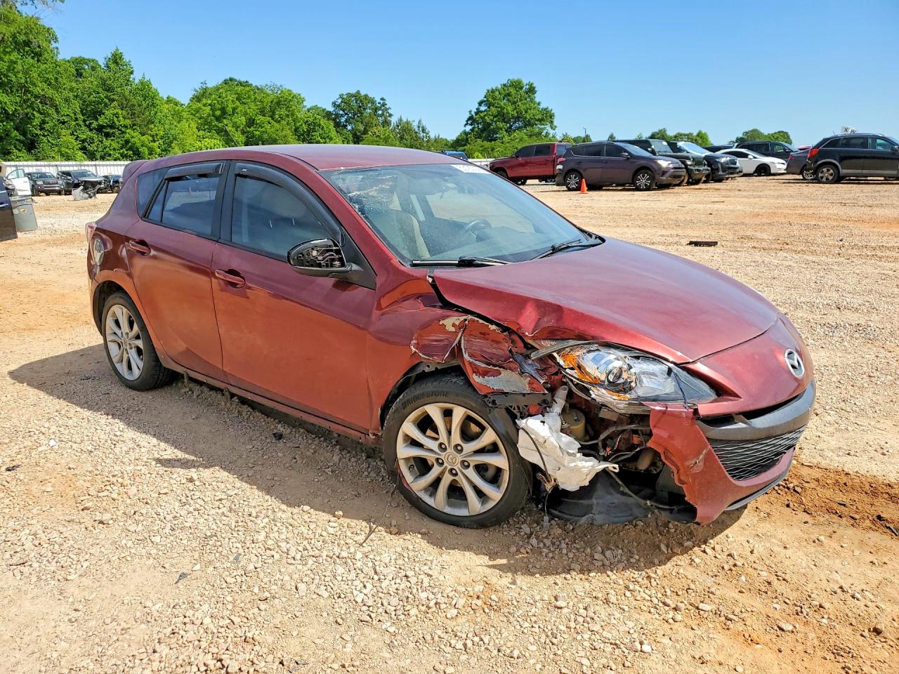 2010 Mazda 3 S Бордовый vin: JM1BL1H6XA1288605
