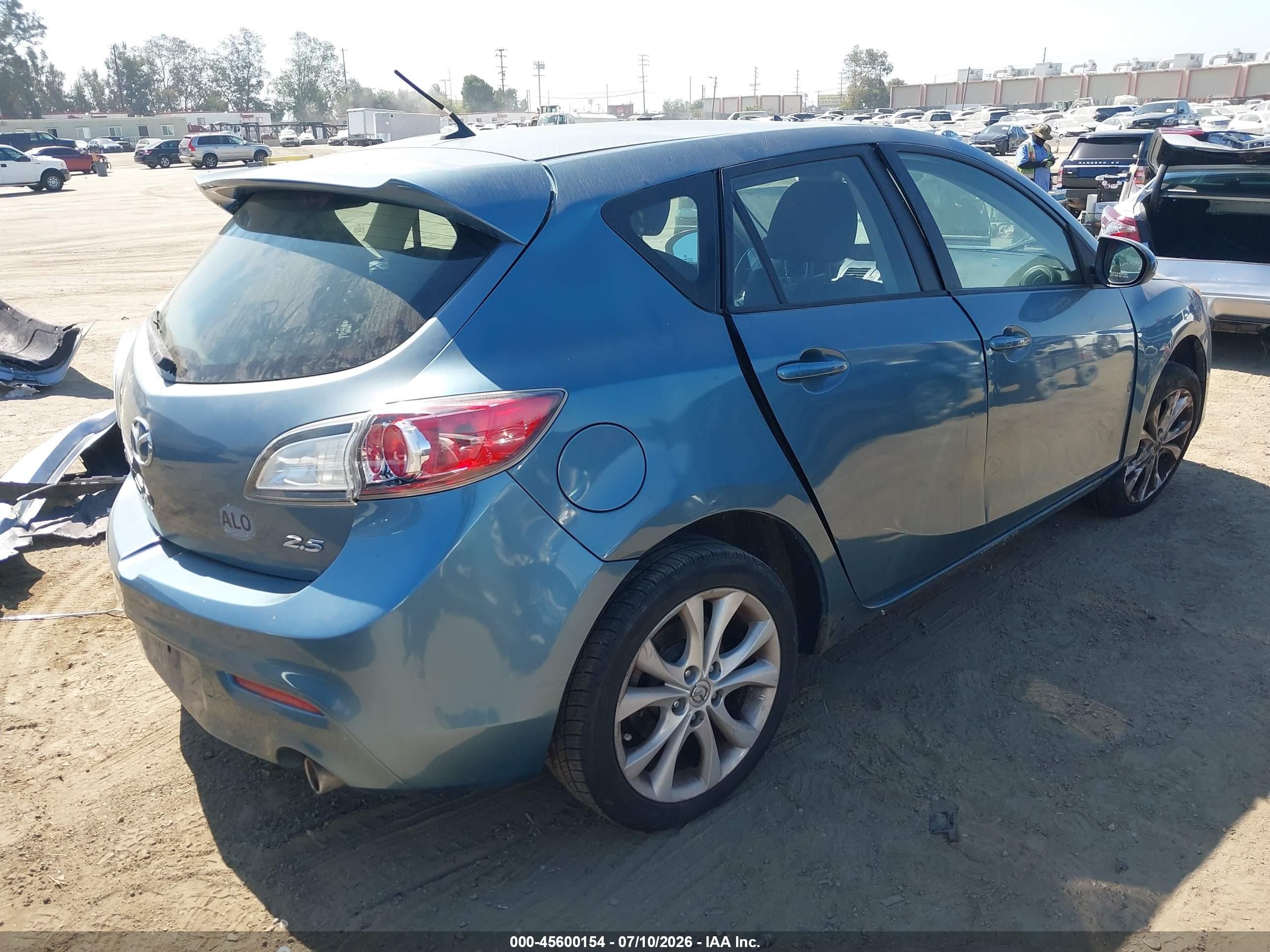 2010 Mazda Mazda3 S Sport Blue vin: JM1BL1H6XA1309338