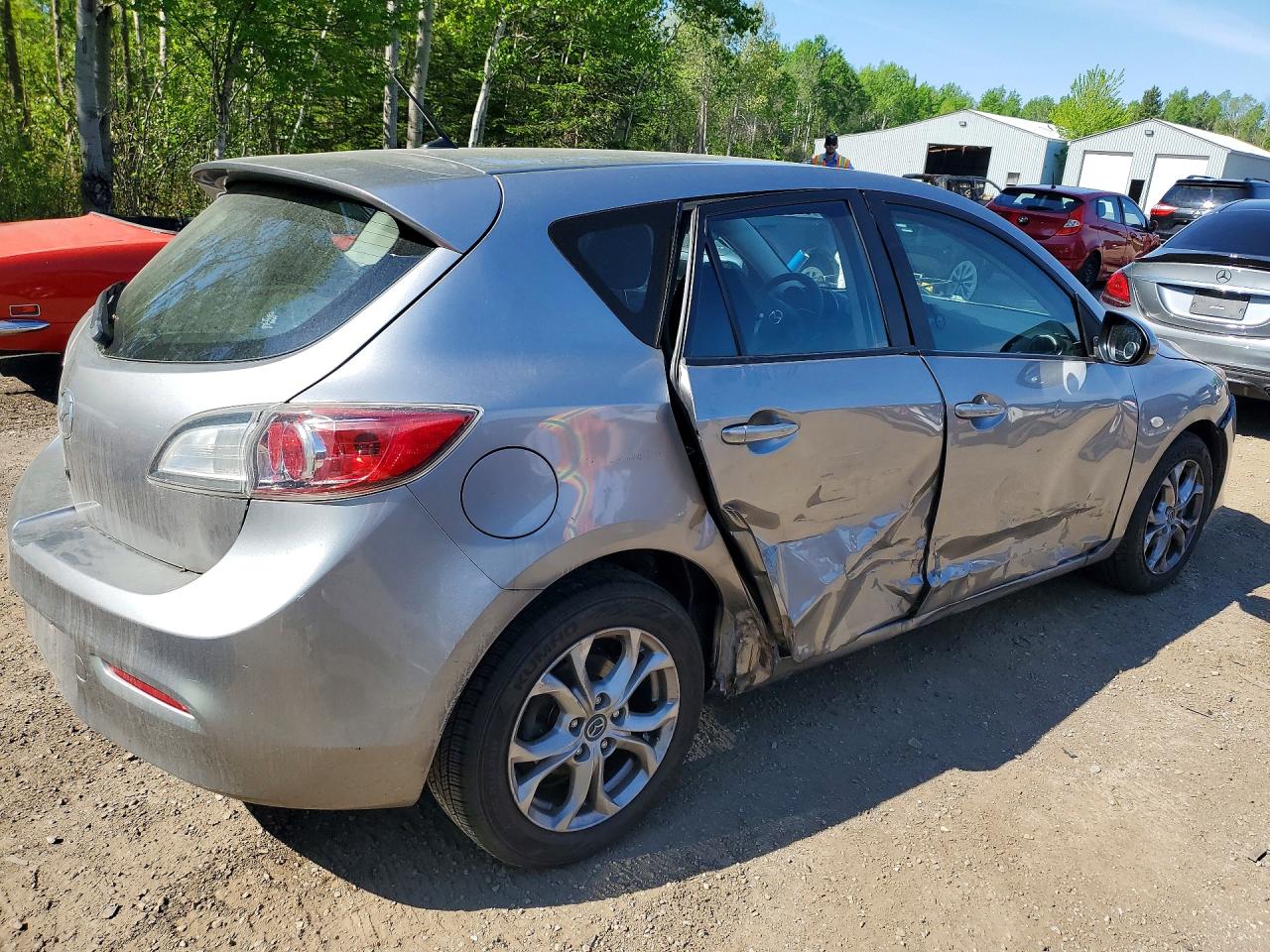 2010 Mazda 3 I Silver vin: JM1BL1HF3A1218699