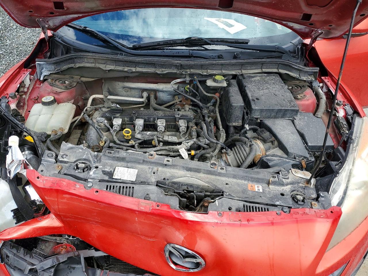2010 Mazda 3 I Red vin: JM1BL1HF6A1251406