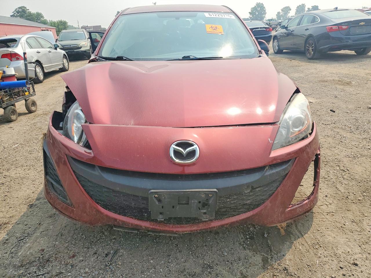 2010 Mazda 3 I Burgundy vin: JM1BL1HF6A1286379
