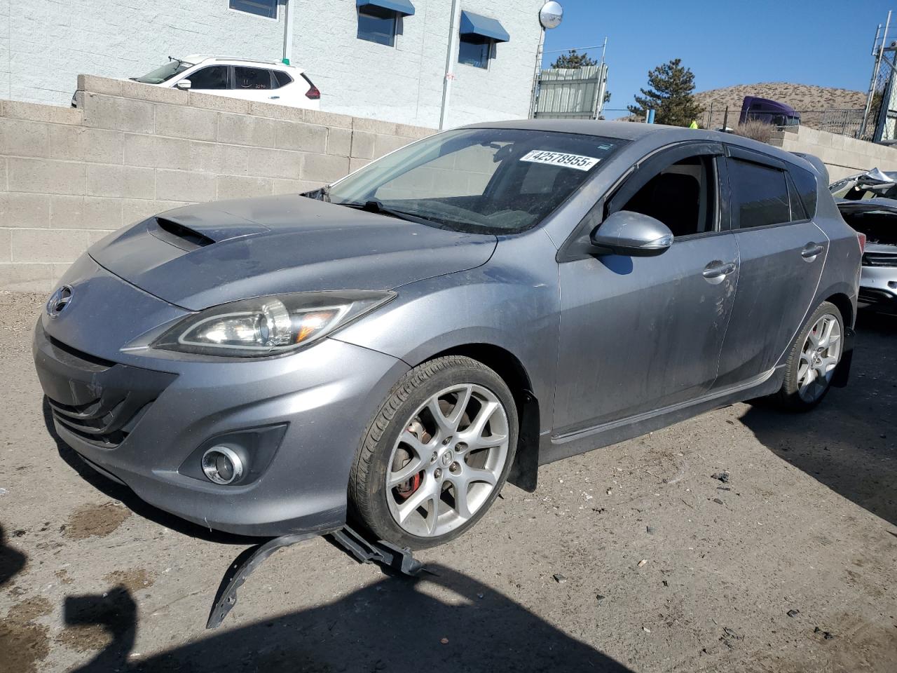 2011 Mazda Speed 3 Gray vin: JM1BL1K37B1360392