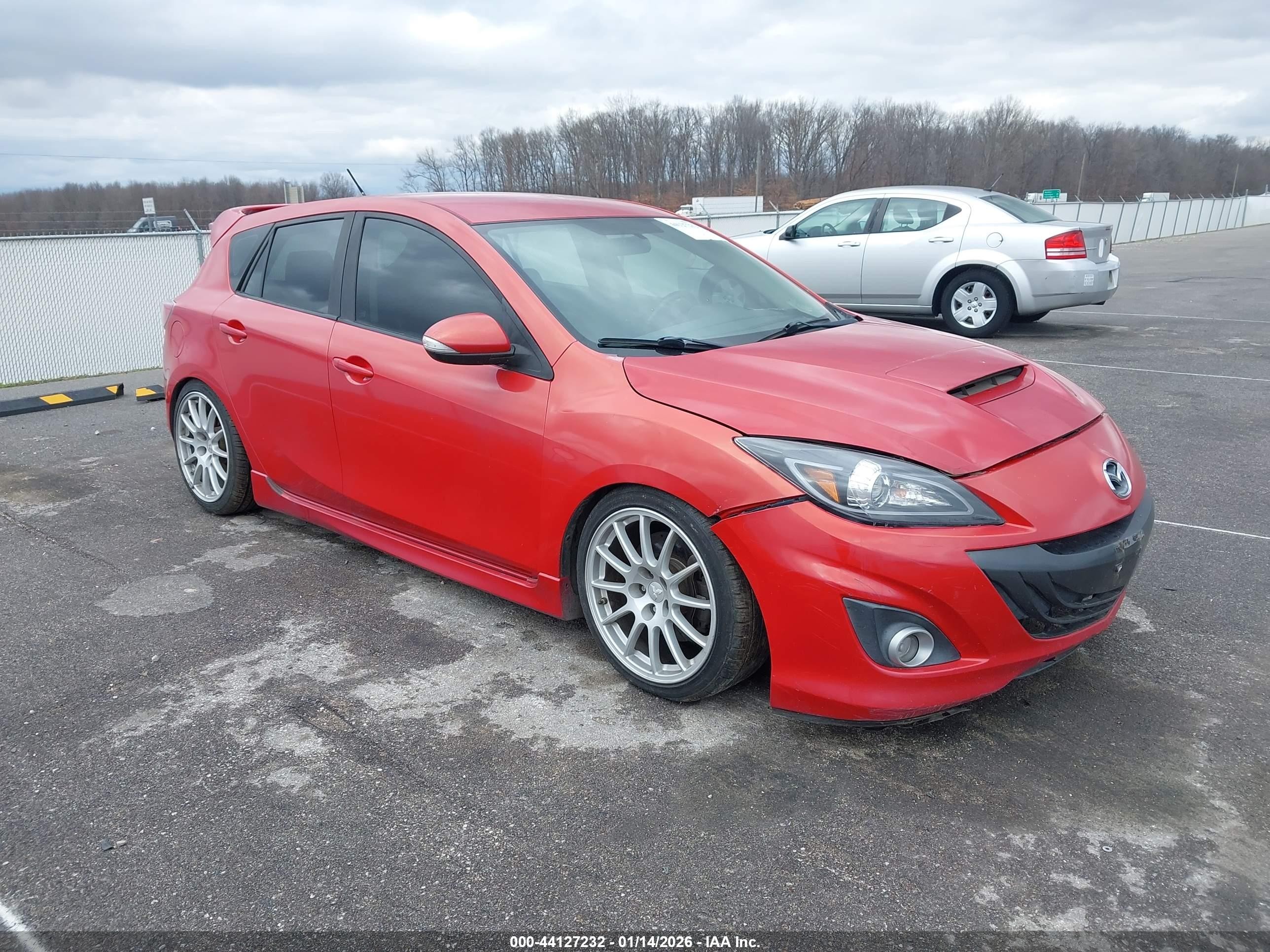 2011 Mazda Speed 3 Red vin: JM1BL1K37B1438153