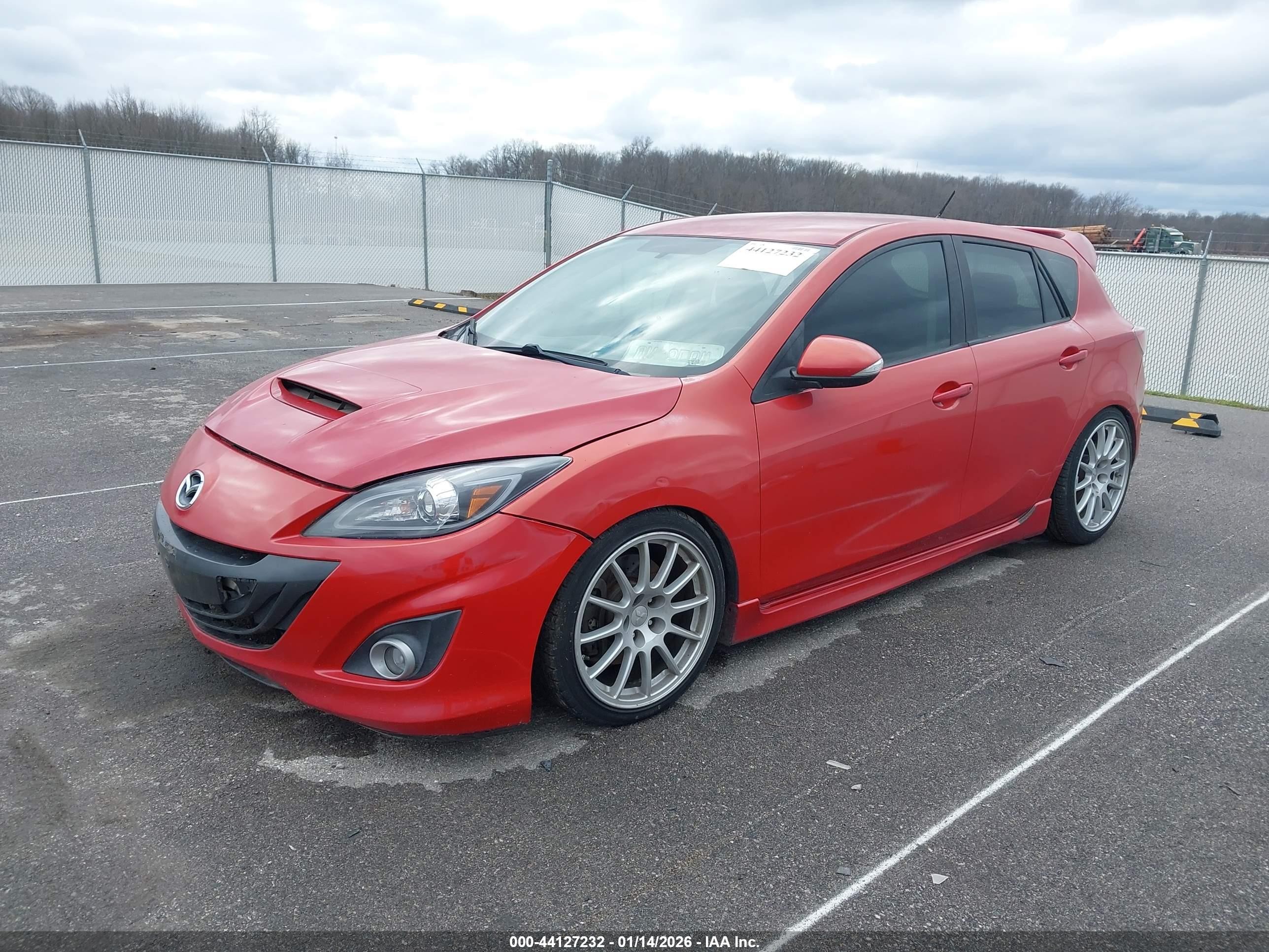 2011 Mazda Speed 3 Red vin: JM1BL1K37B1438153