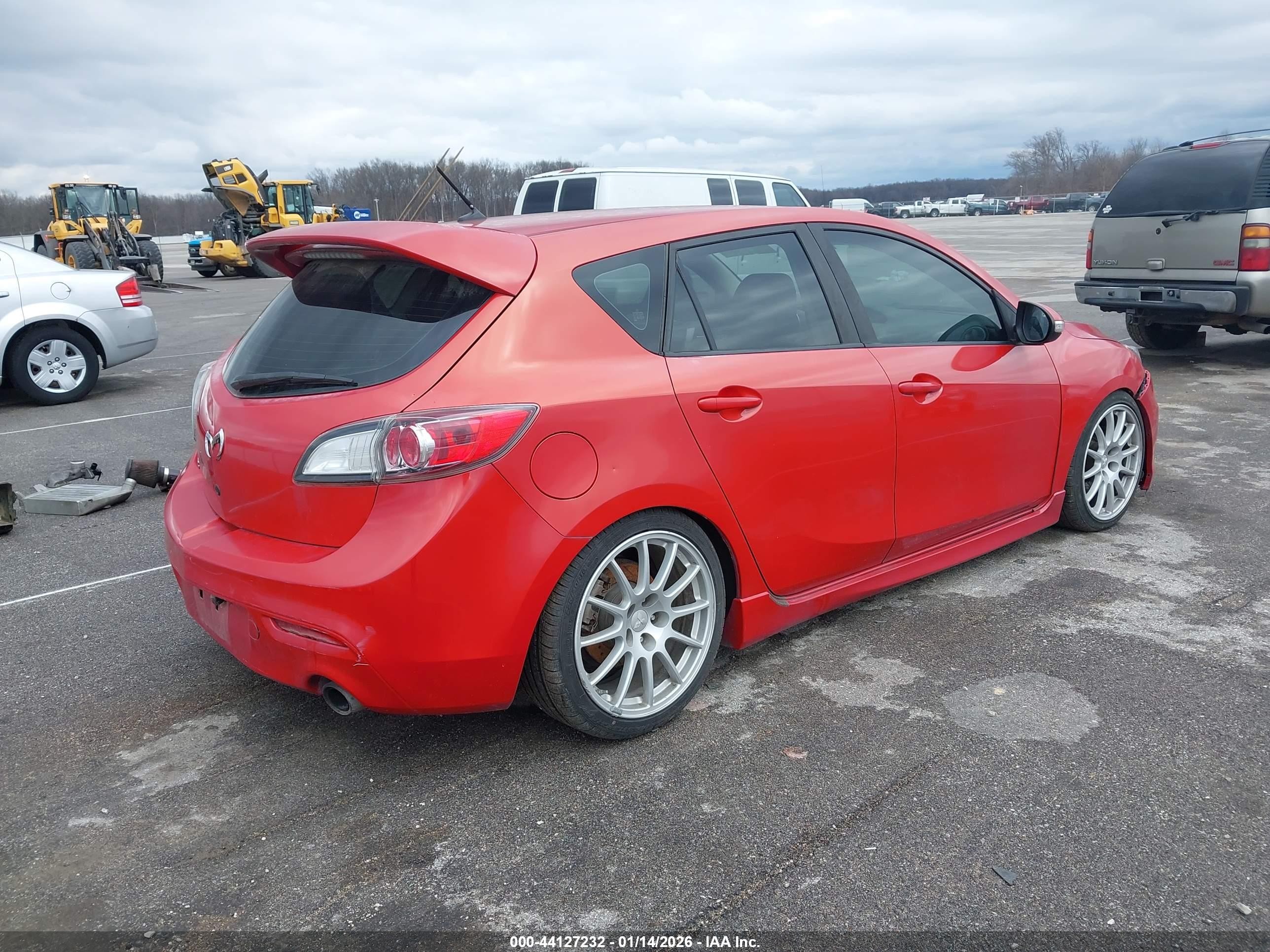 2011 Mazda Speed 3 Red vin: JM1BL1K37B1438153