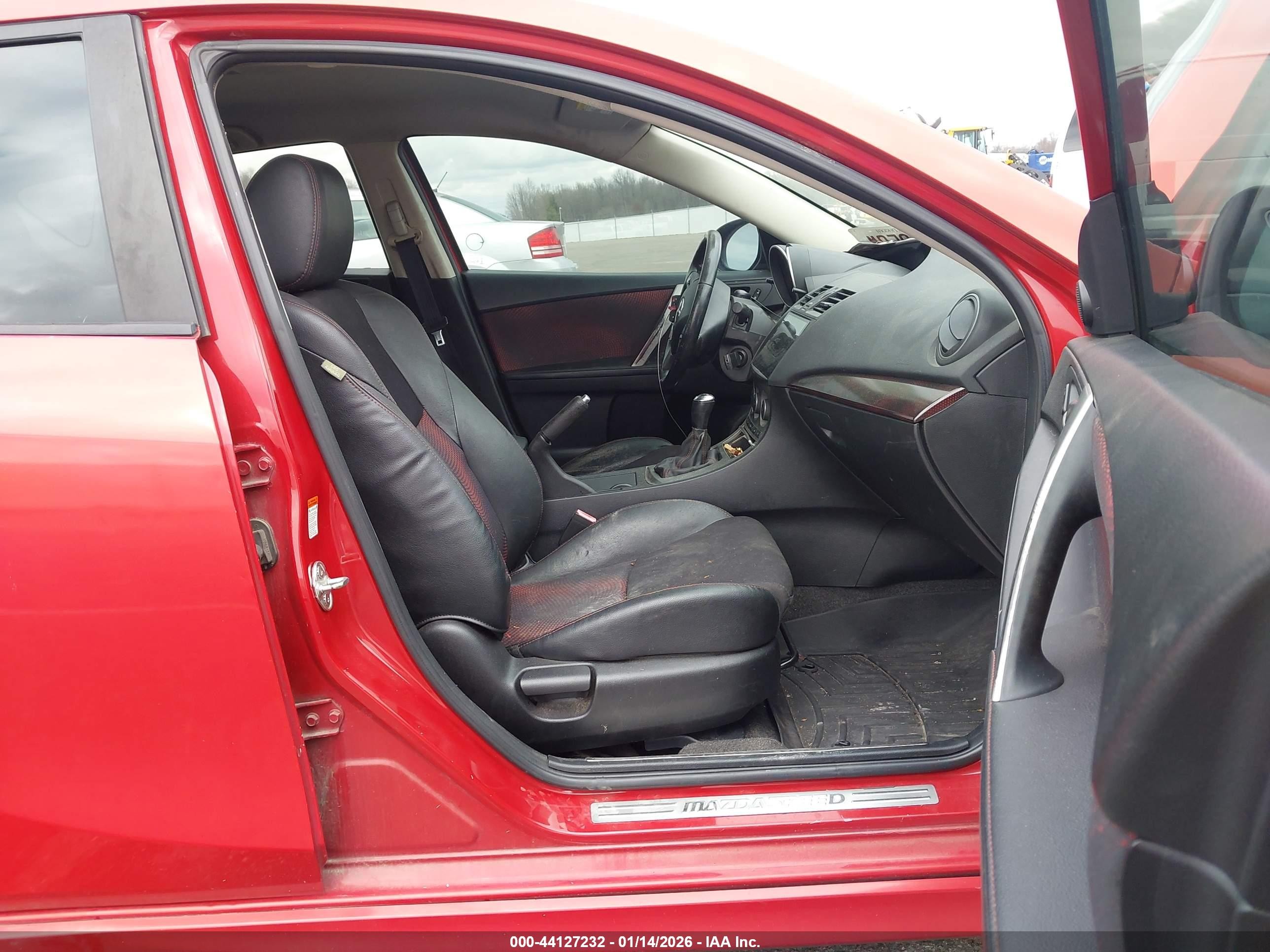 2011 Mazda Speed 3 Red vin: JM1BL1K37B1438153