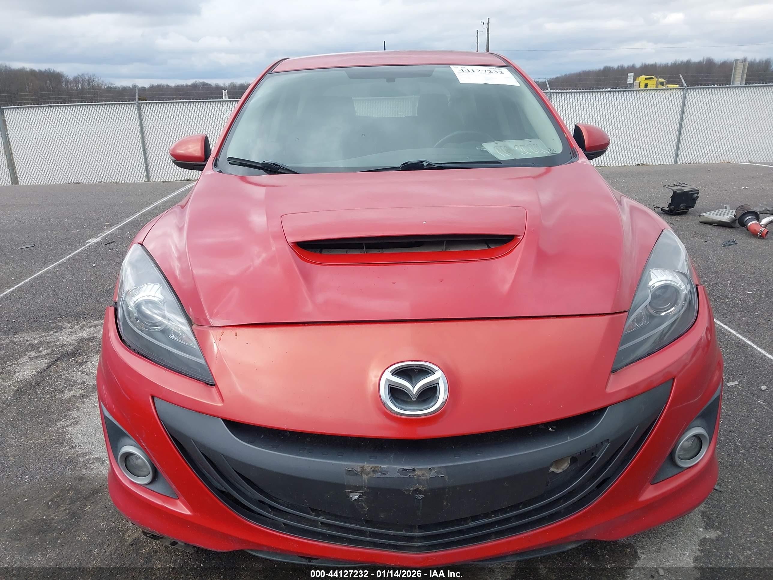 2011 Mazda Speed 3 Red vin: JM1BL1K37B1438153