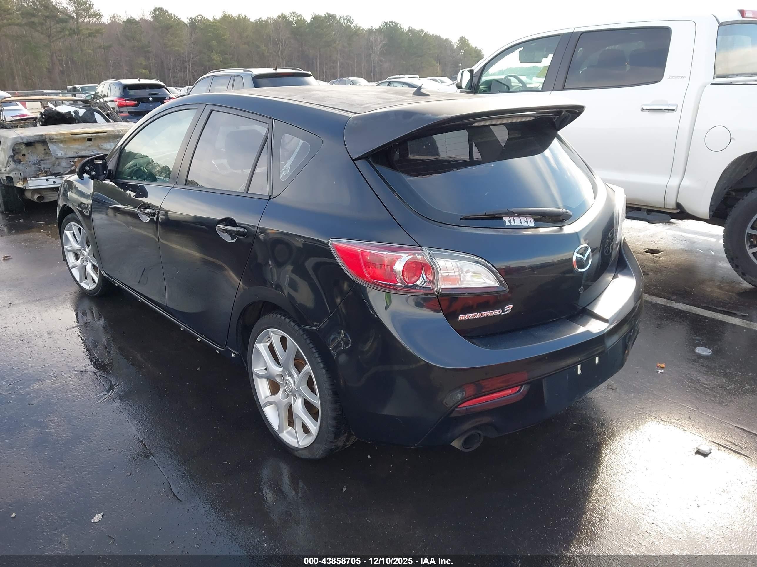 2011 Mazda Mazdaspeed3 Sport Черный vin: JM1BL1K38B1356240