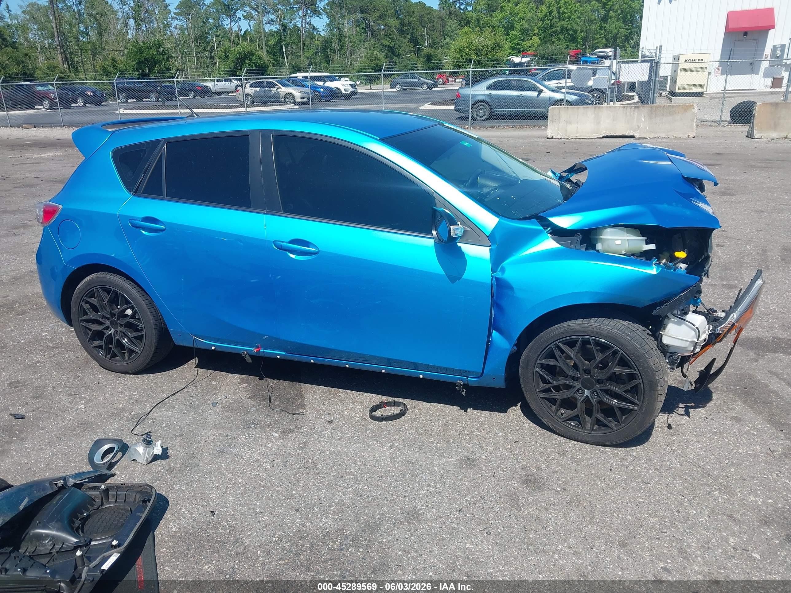 2011 Mazda Mazdaspeed3 Sport Blue vin: JM1BL1K39B1362807