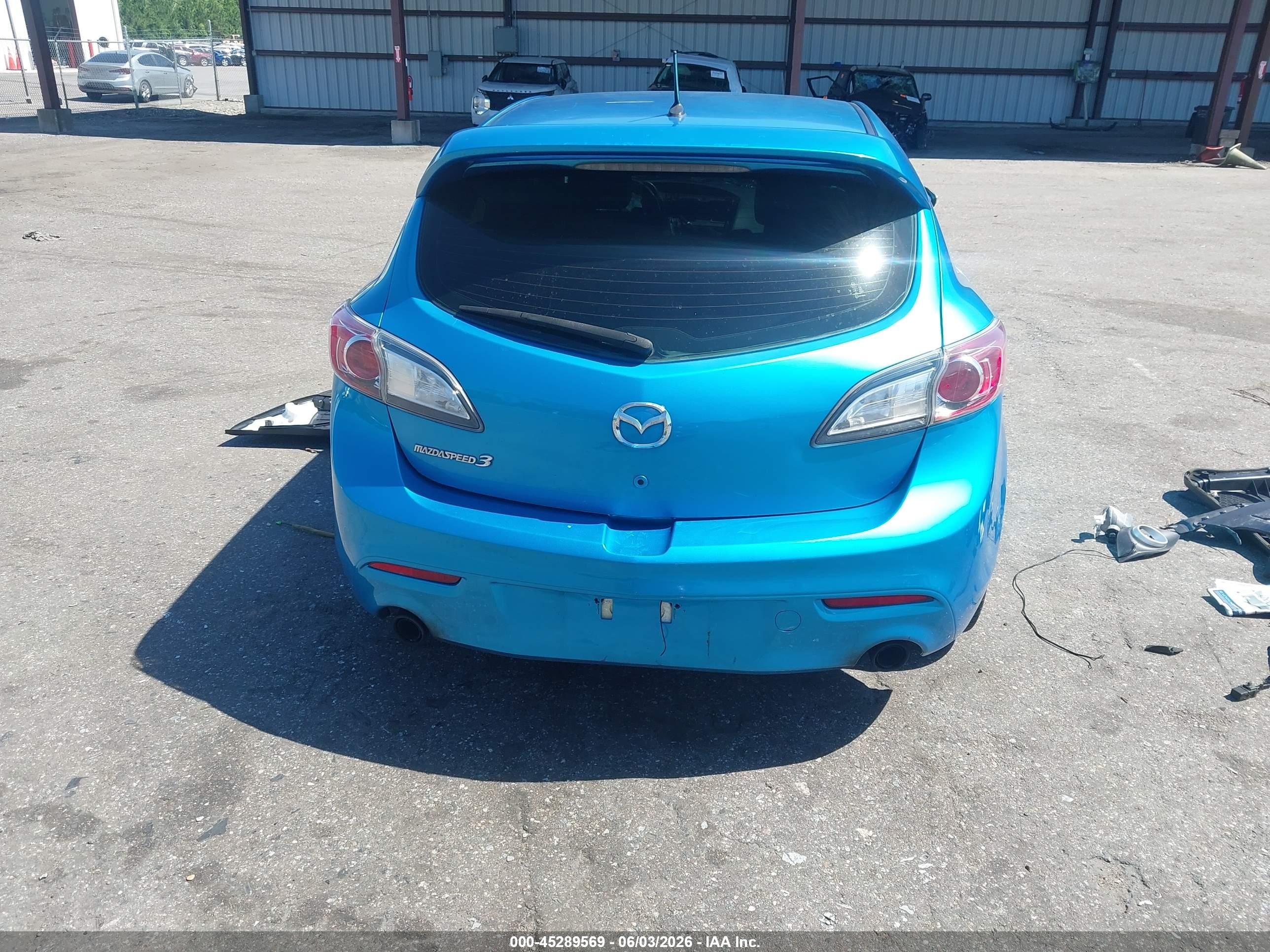 2011 Mazda Mazdaspeed3 Sport Blue vin: JM1BL1K39B1362807