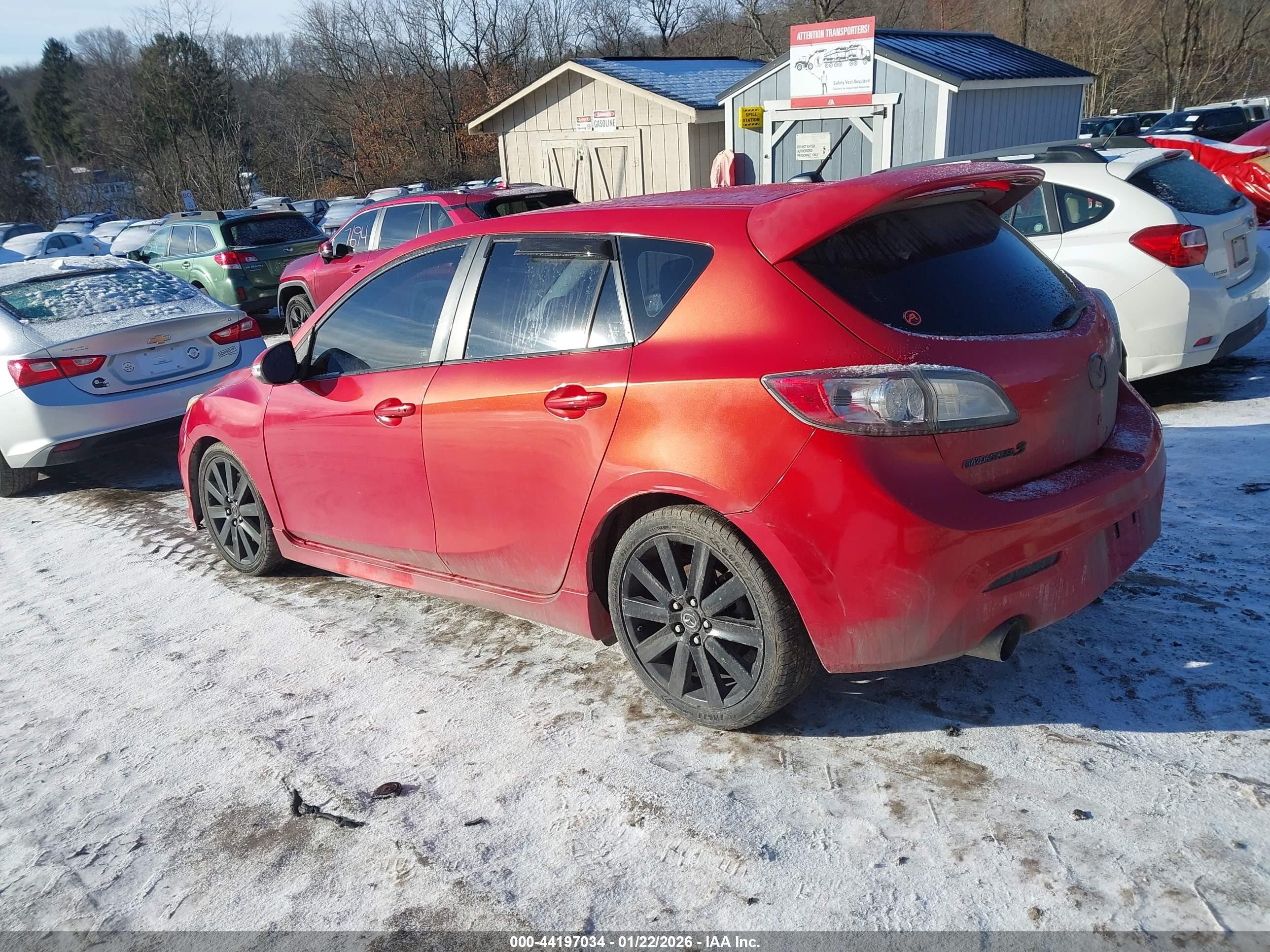 2011 Mazda Mazdaspeed3 Sport Red vin: JM1BL1K41B1419350