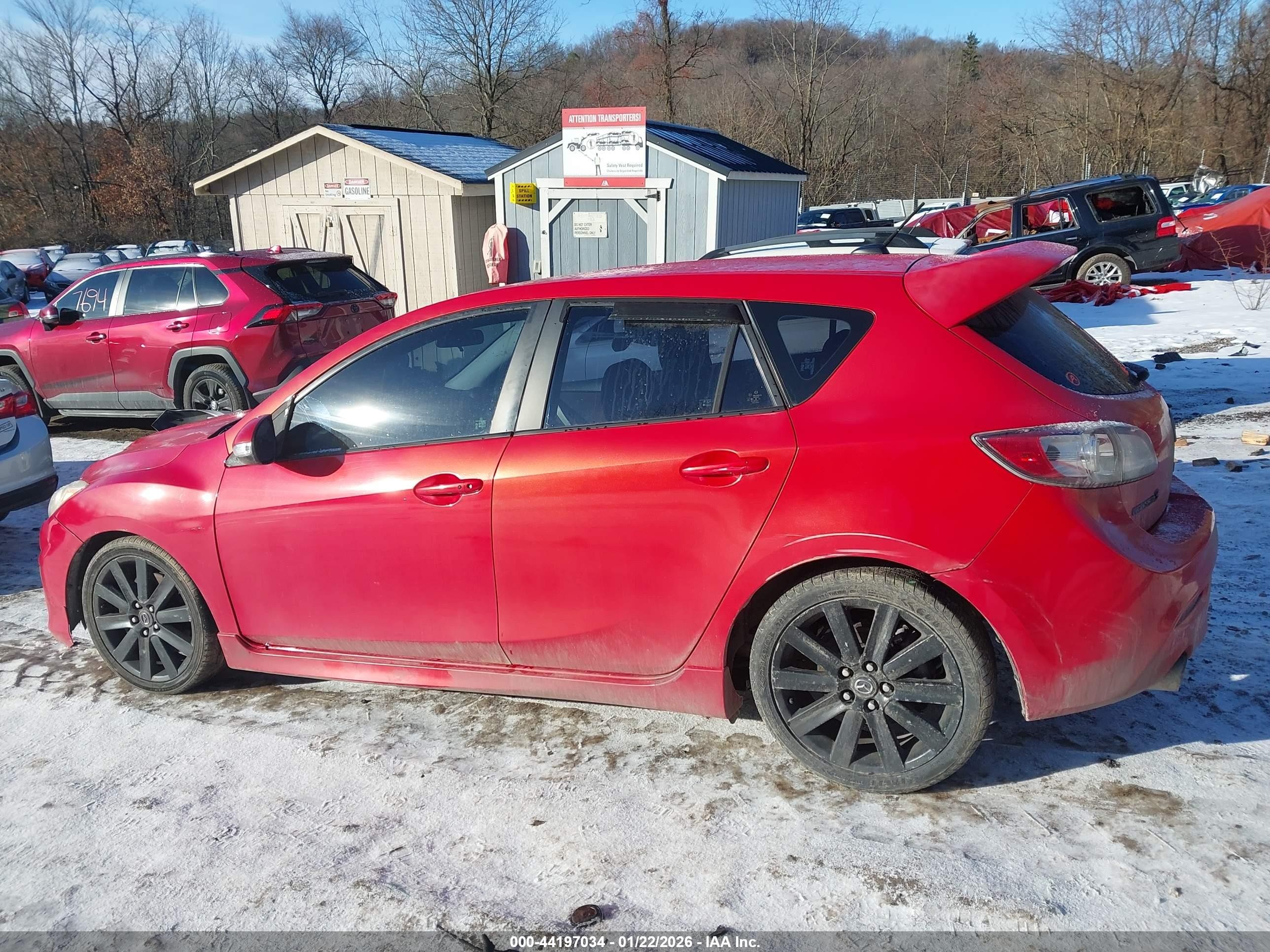 2011 Mazda Mazdaspeed3 Sport Red vin: JM1BL1K41B1419350